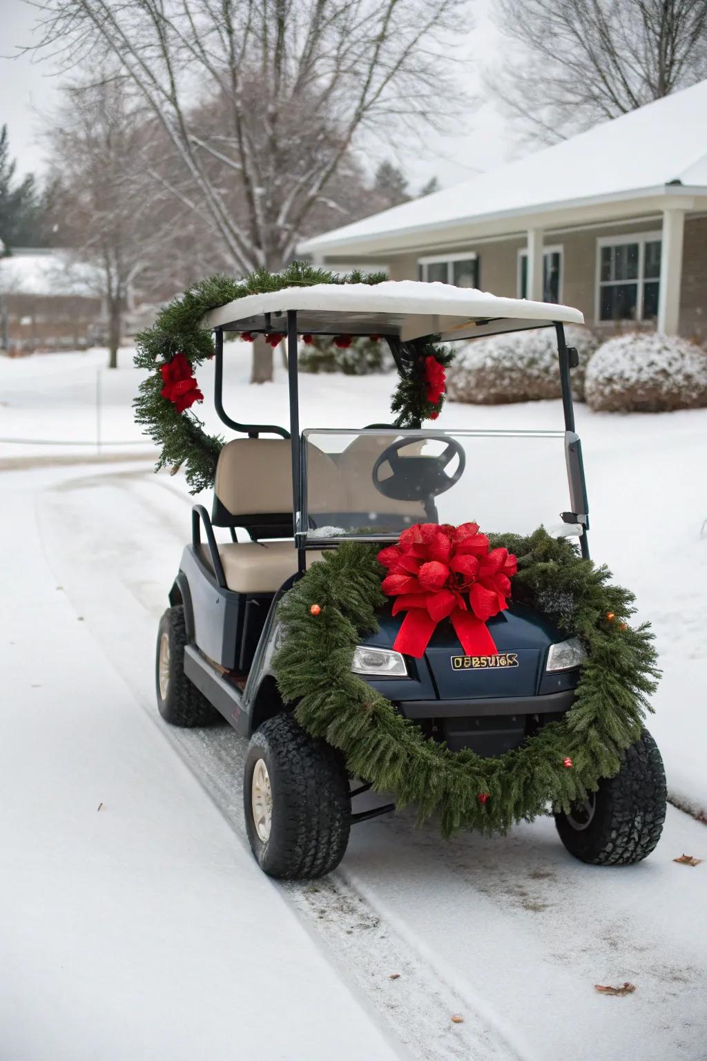 Classic holiday charm with holiday accents.