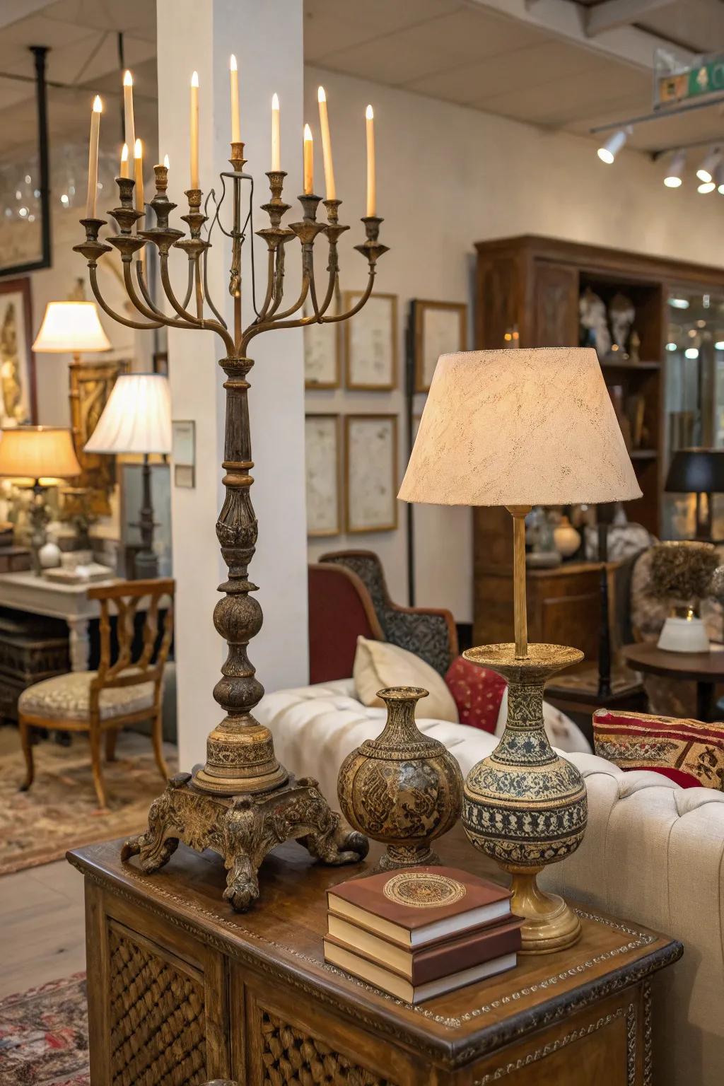 Diverse accessories that add personality and intrigue.