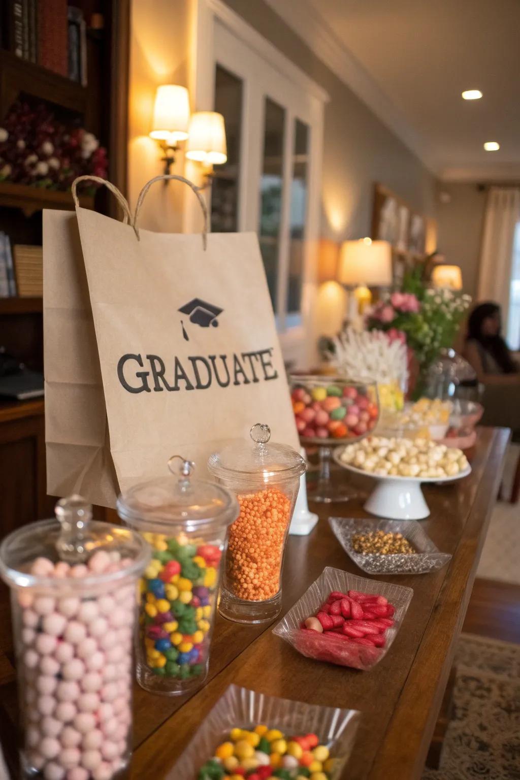 Send visitors home with customized treat parcels for a lasting memory.