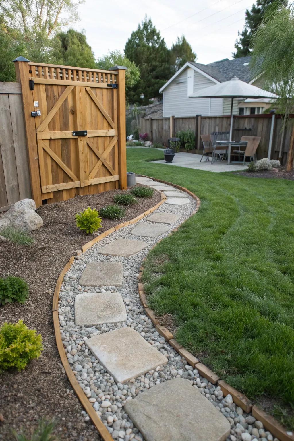 A budget-friendly DIY crushed stone walkway project