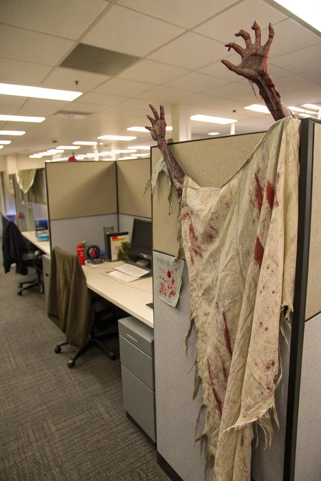 Survive the zombie outbreak with inventive and spine-chilling decor.