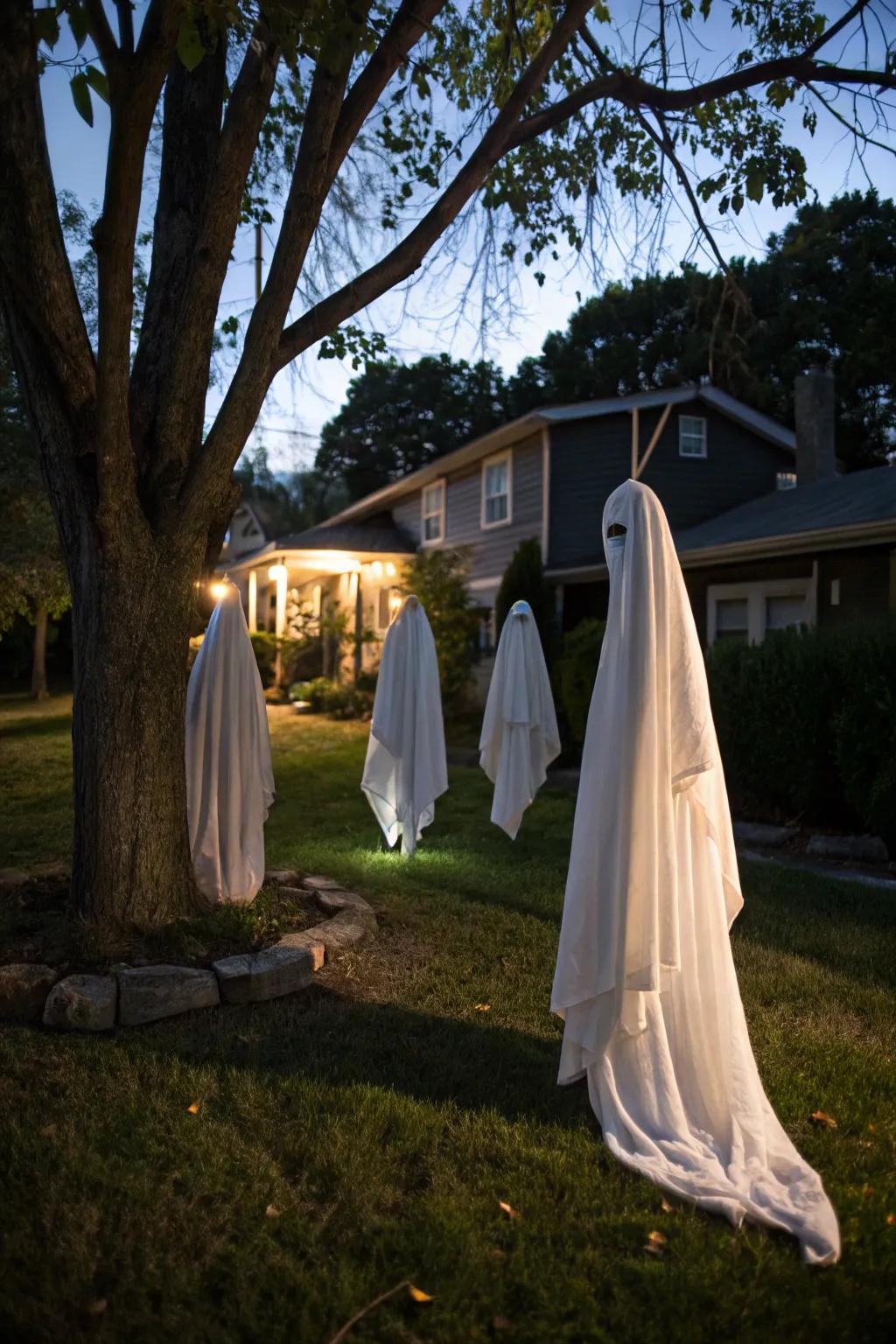 Soaring spectral forms forging a haunting ambiance.