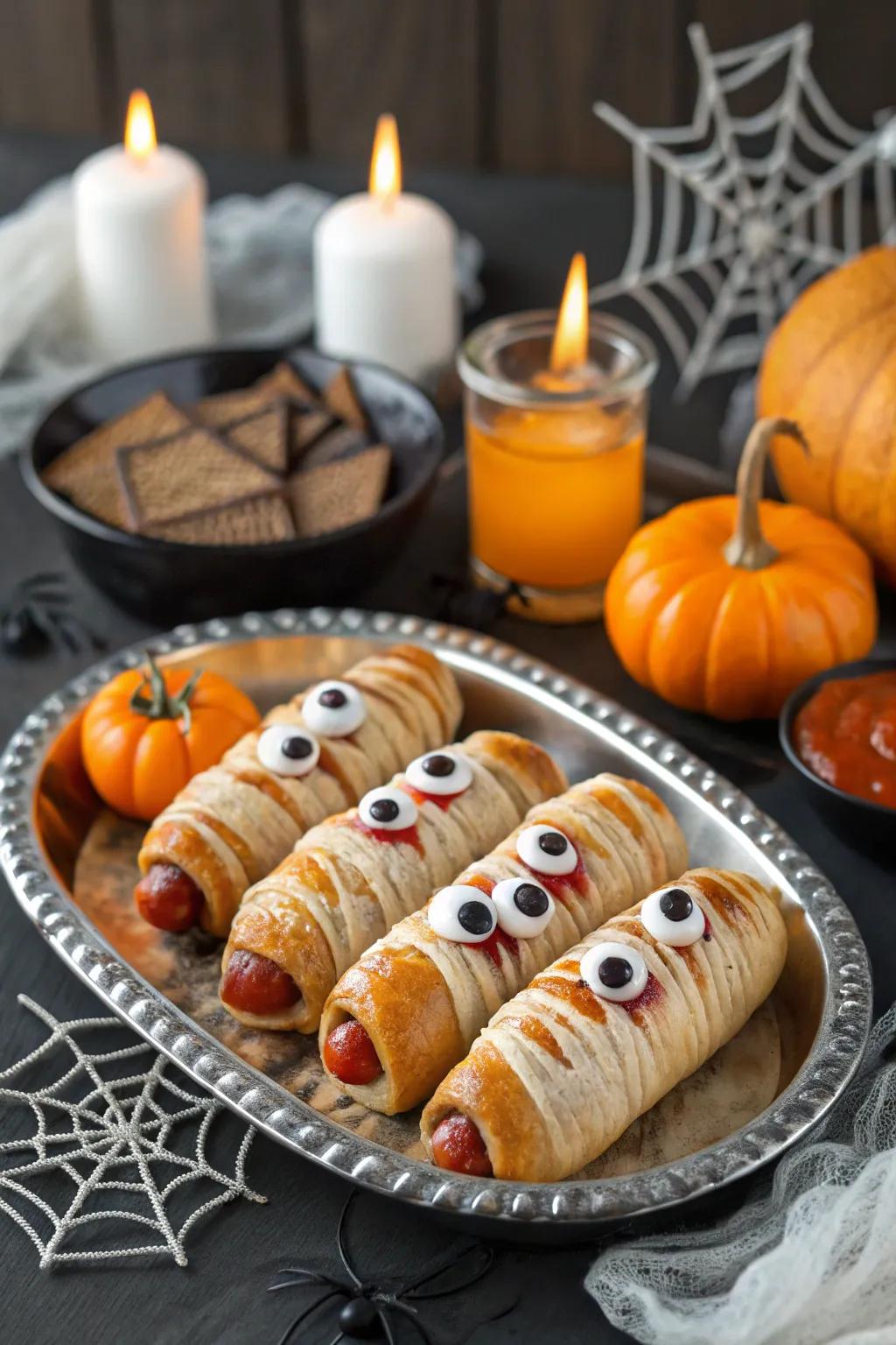 Charm your guests with bandaged bites.