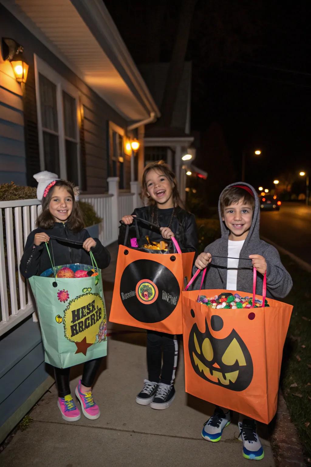 Tailored sacks make trick-or-treating even more enjoyable.