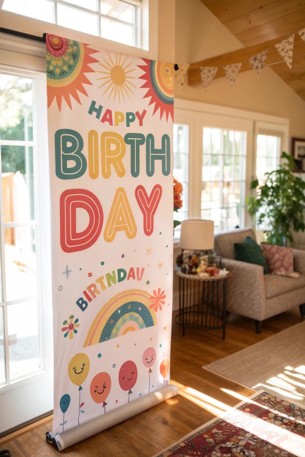 Joyful patterns brighten any birthday celebration.