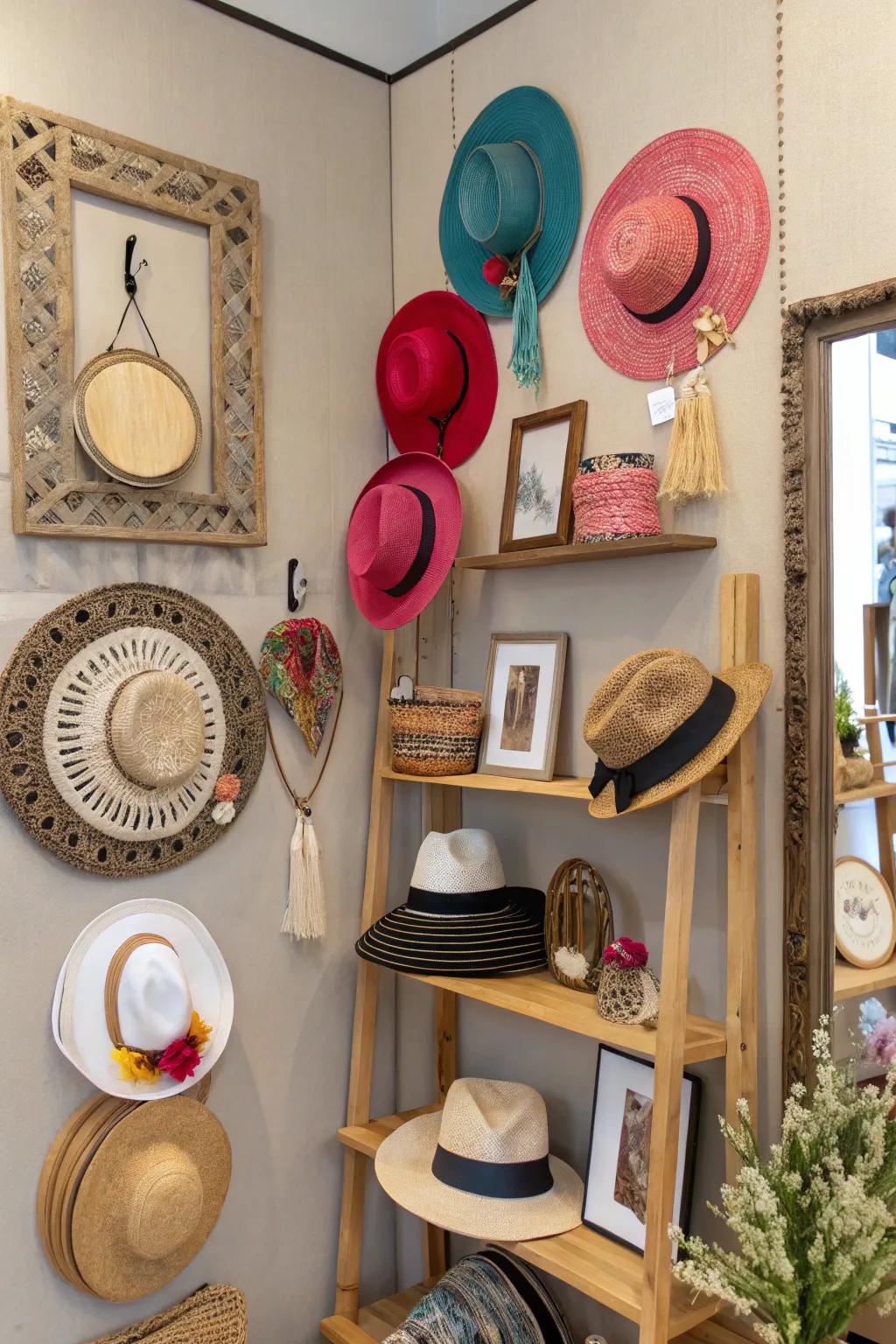 Versatile displays provide both aesthetic and practicality.