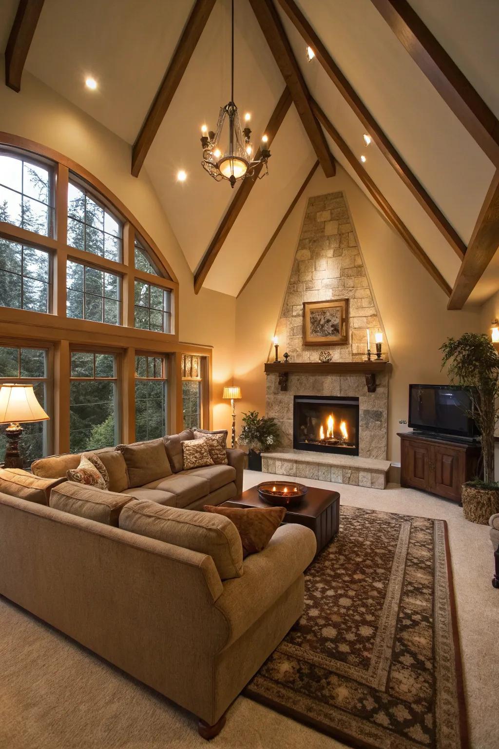 Assemble loved ones around a snug seating arrangement.