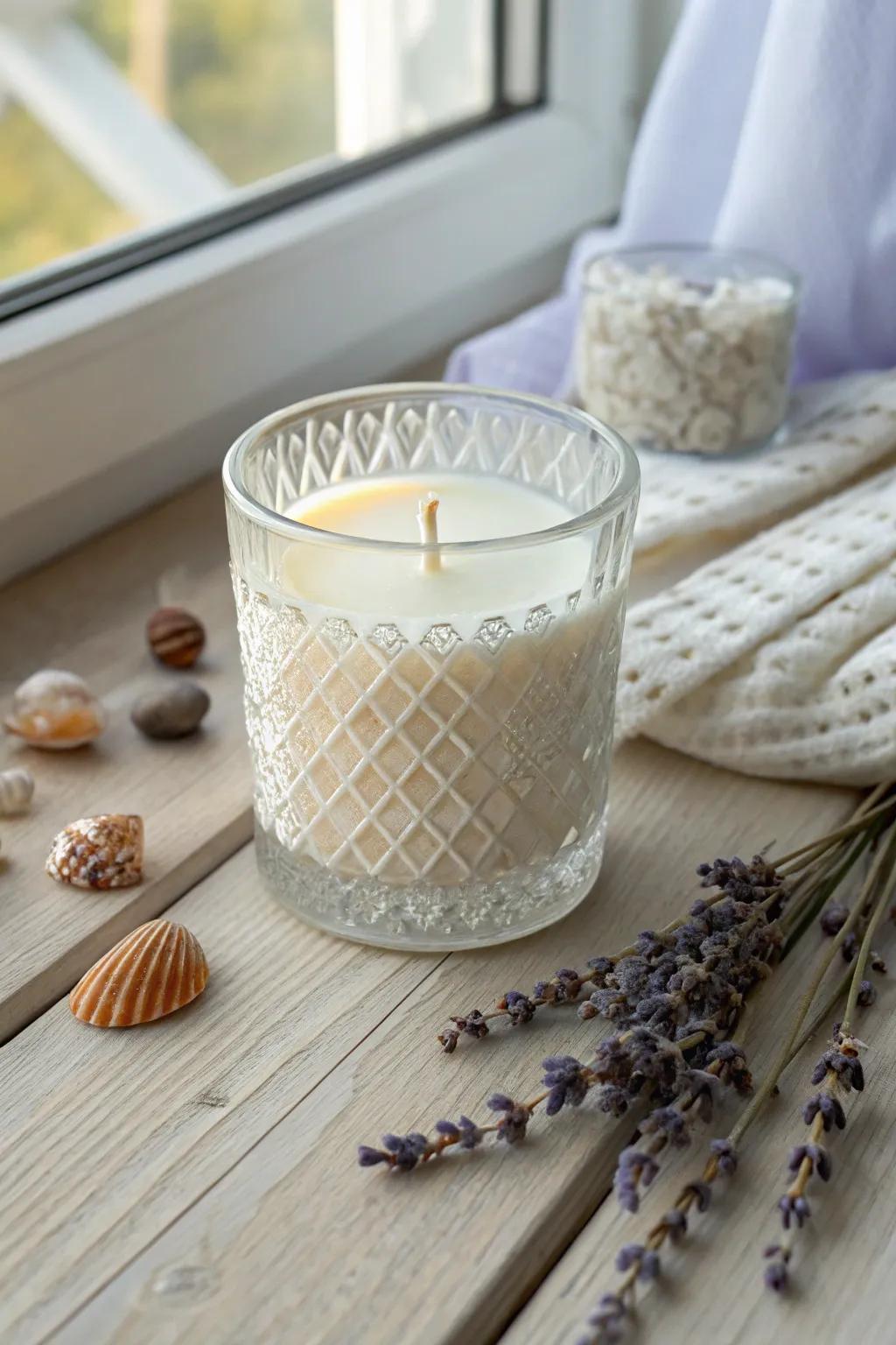 Design a memory with a homemade candle that captures the essence of your special moments together.