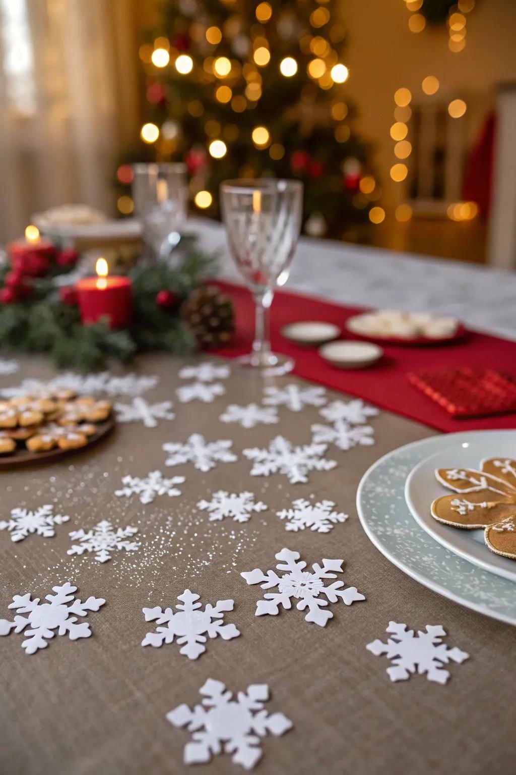 Minute snowflakes impart a dash of charm to any environment.