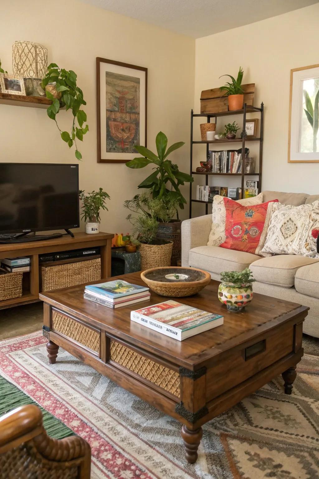 Introduce character using distinctive accent pieces.