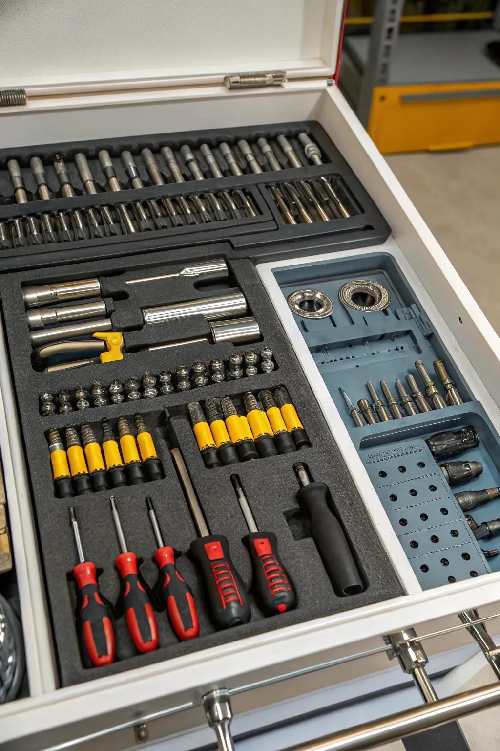 Visual organization introduces functionality and charm to your toolbox.