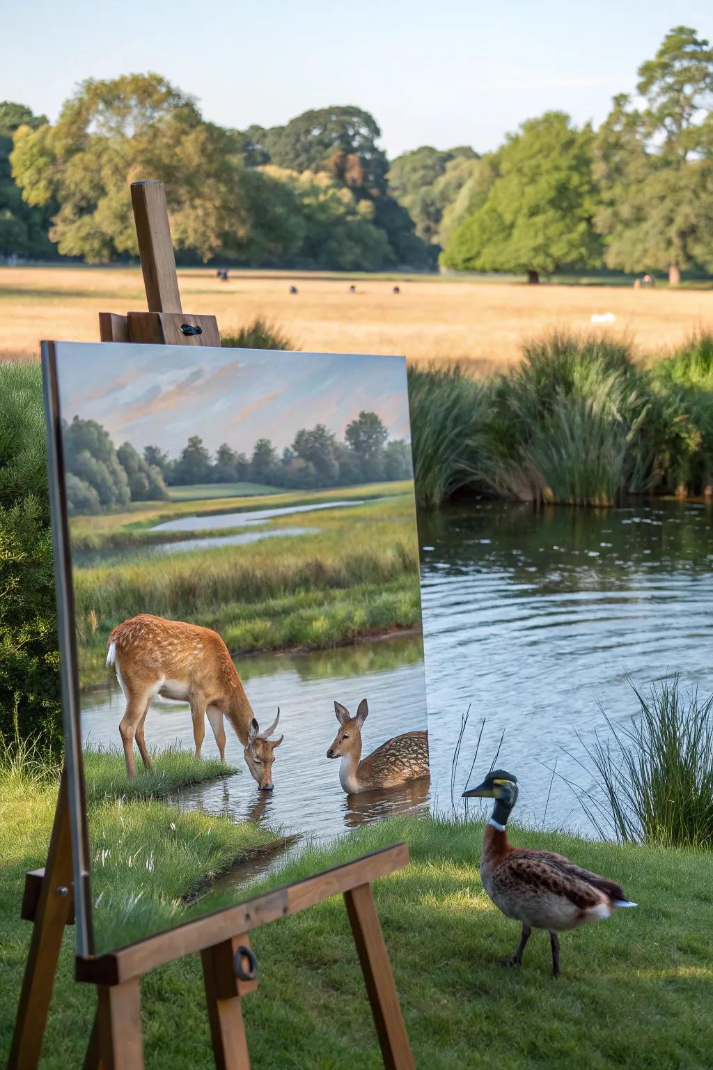 Wildlife captured within their tranquil setting.