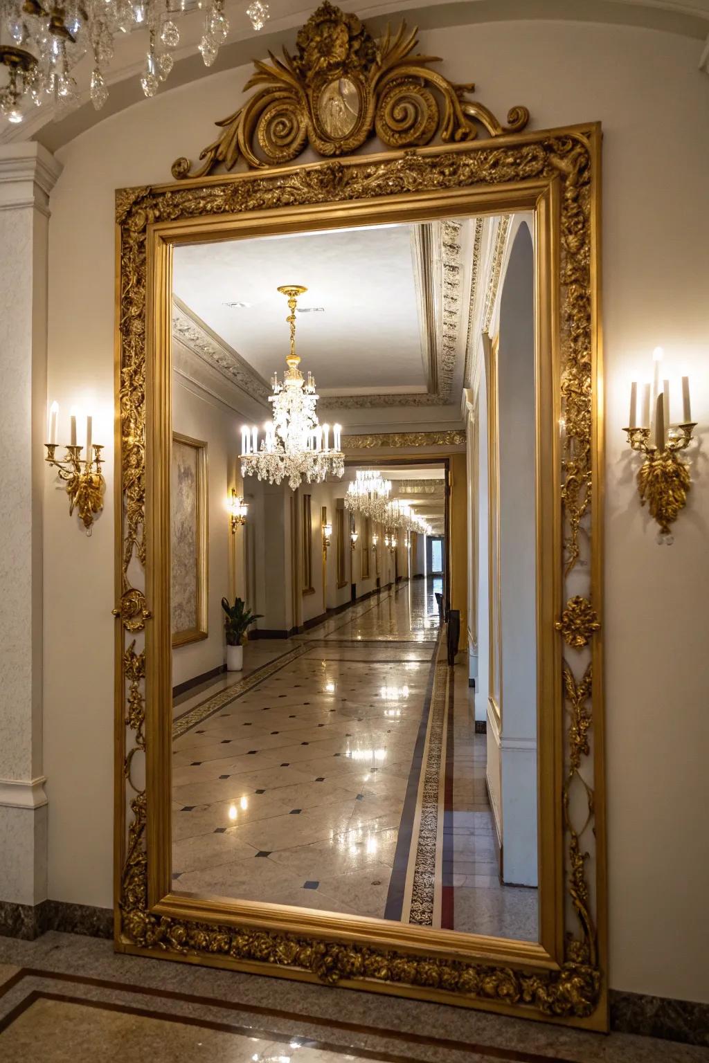 Mirrors illuminate and expand your space.