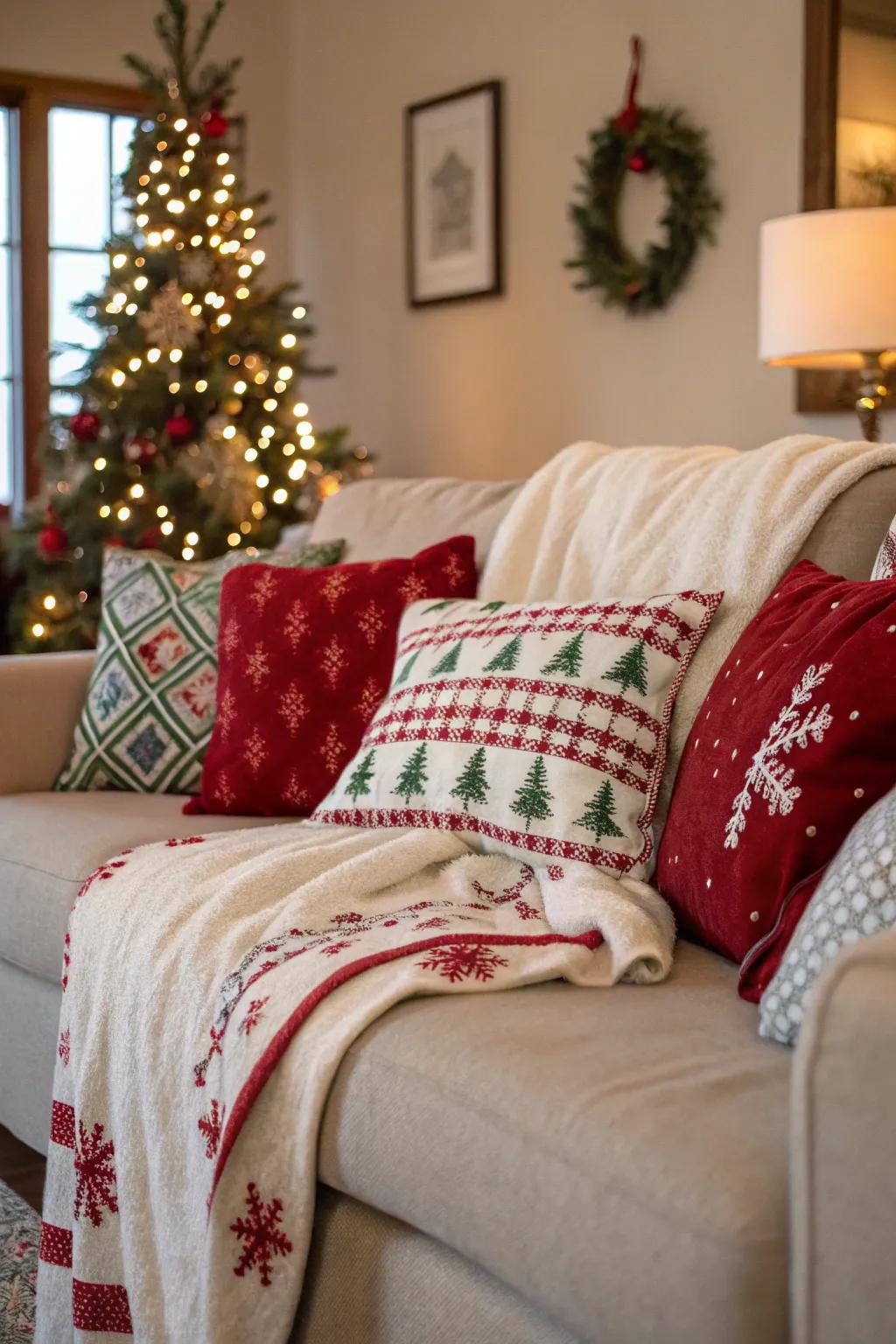 A comfortable area ideal for nesting up during the holidays.