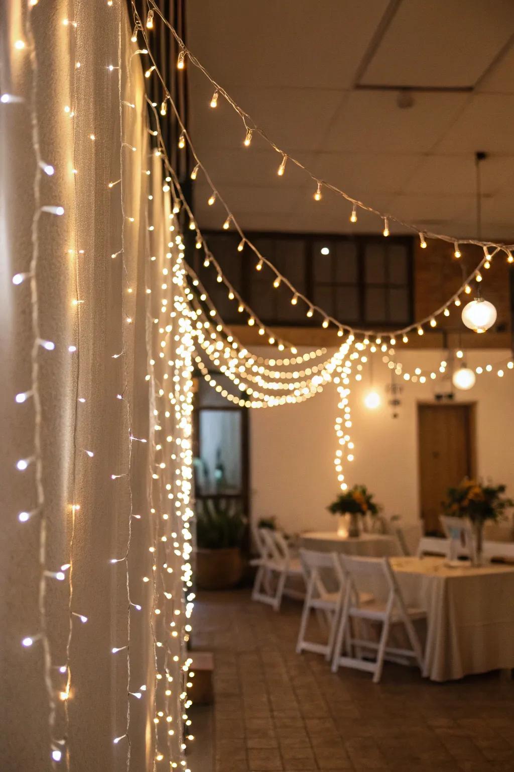 Create a twinkling effect with layered twinkle lights for special occasions.