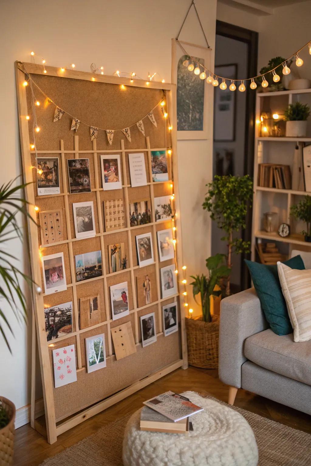 Tell your story with a board full of personal keepsakes.