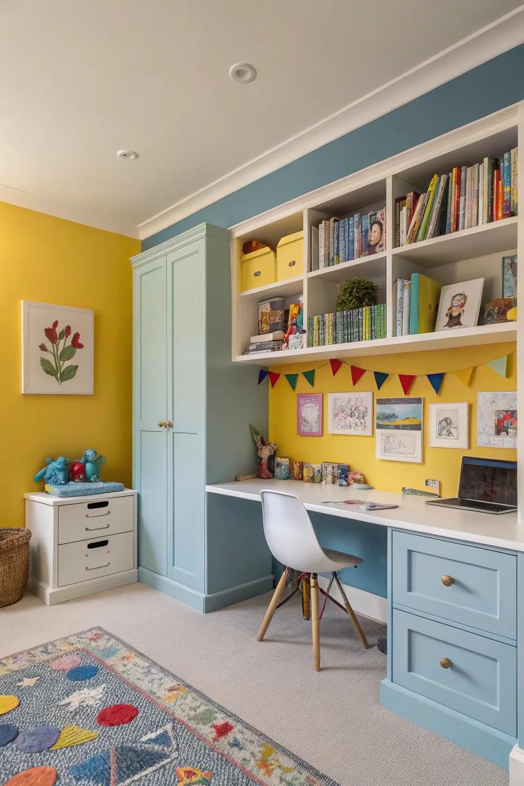 Practical areas render rooms adaptable and engaging.