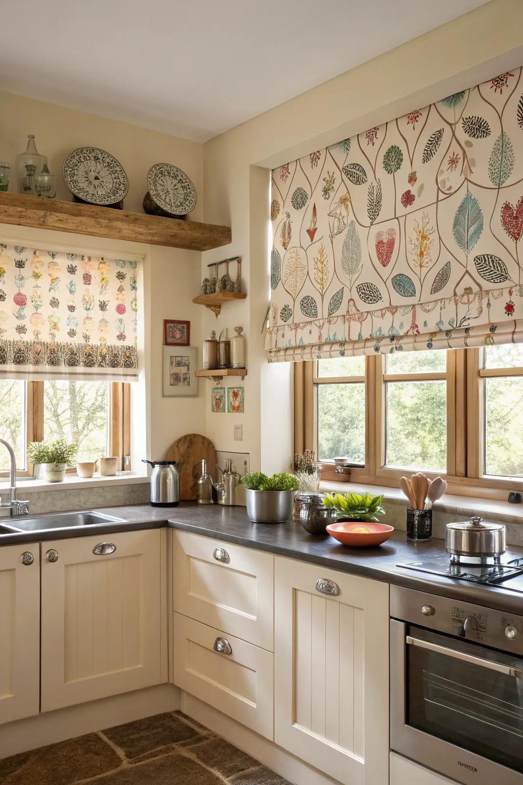 Lighthearted designs evoke fun and vibrancy.