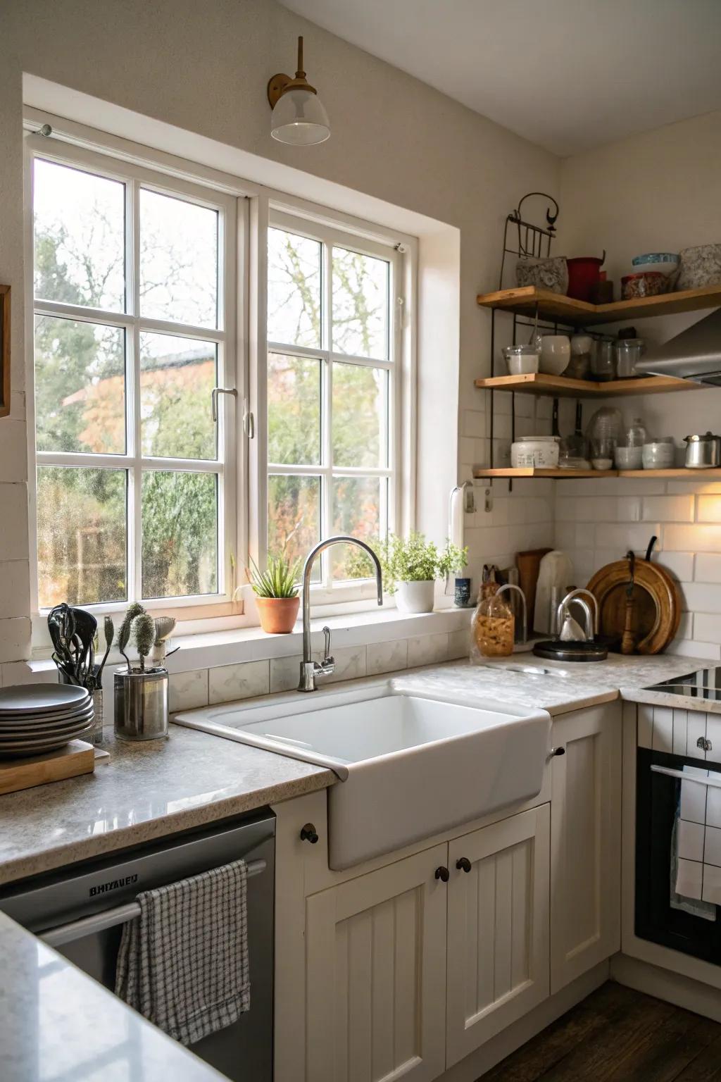 Ample room to prepare and enjoy.