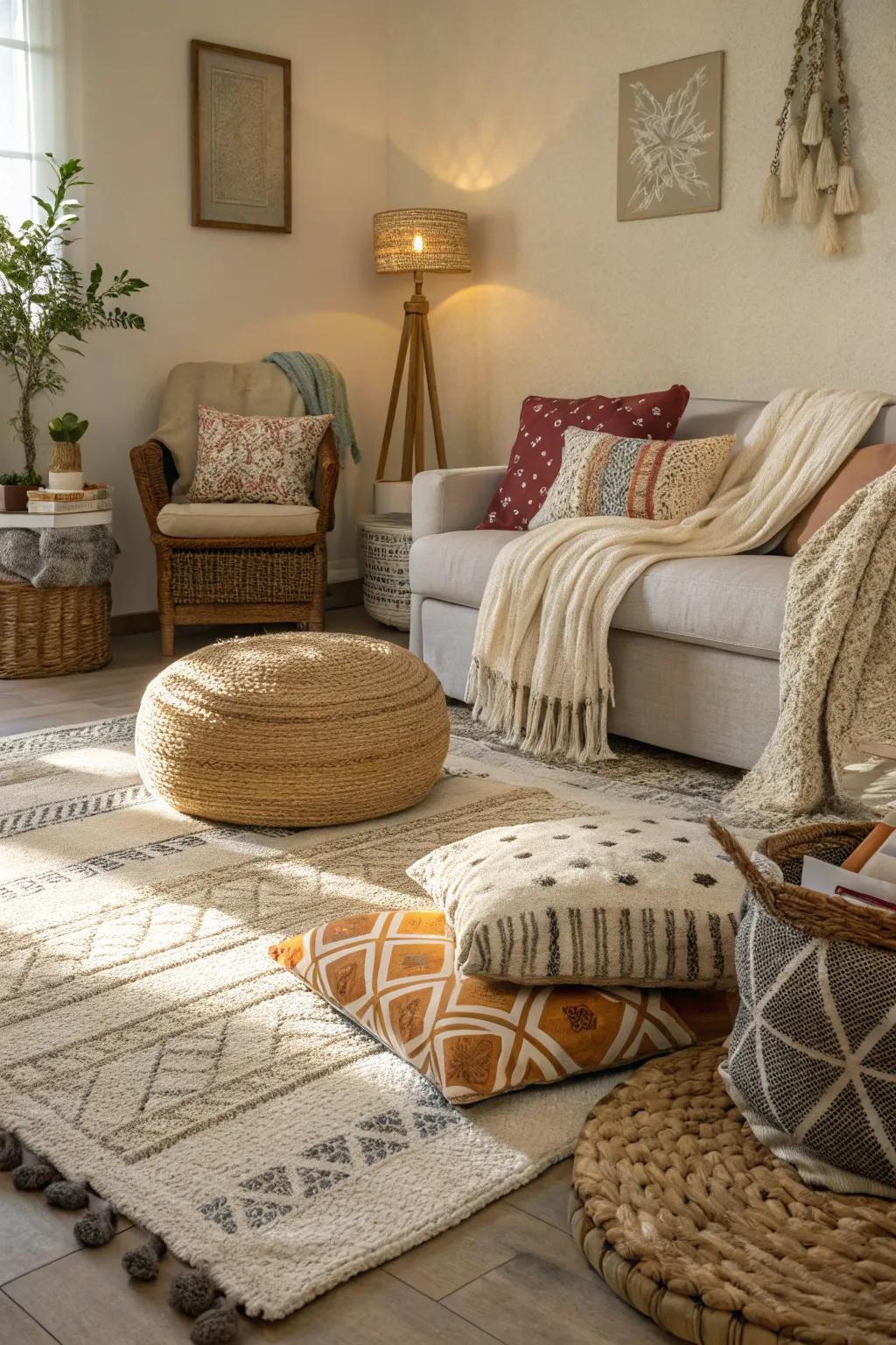 Textures add warmth and richness.