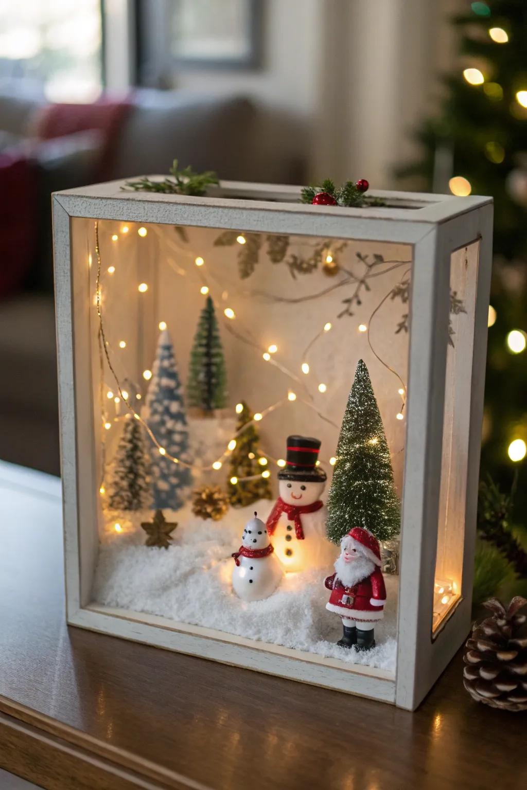A chic and affordable Christmas diorama