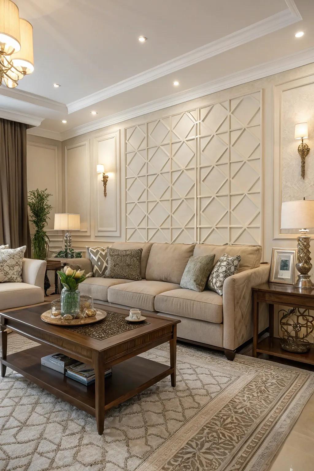 Harmonized furniture selections tie in the full look of the interior.