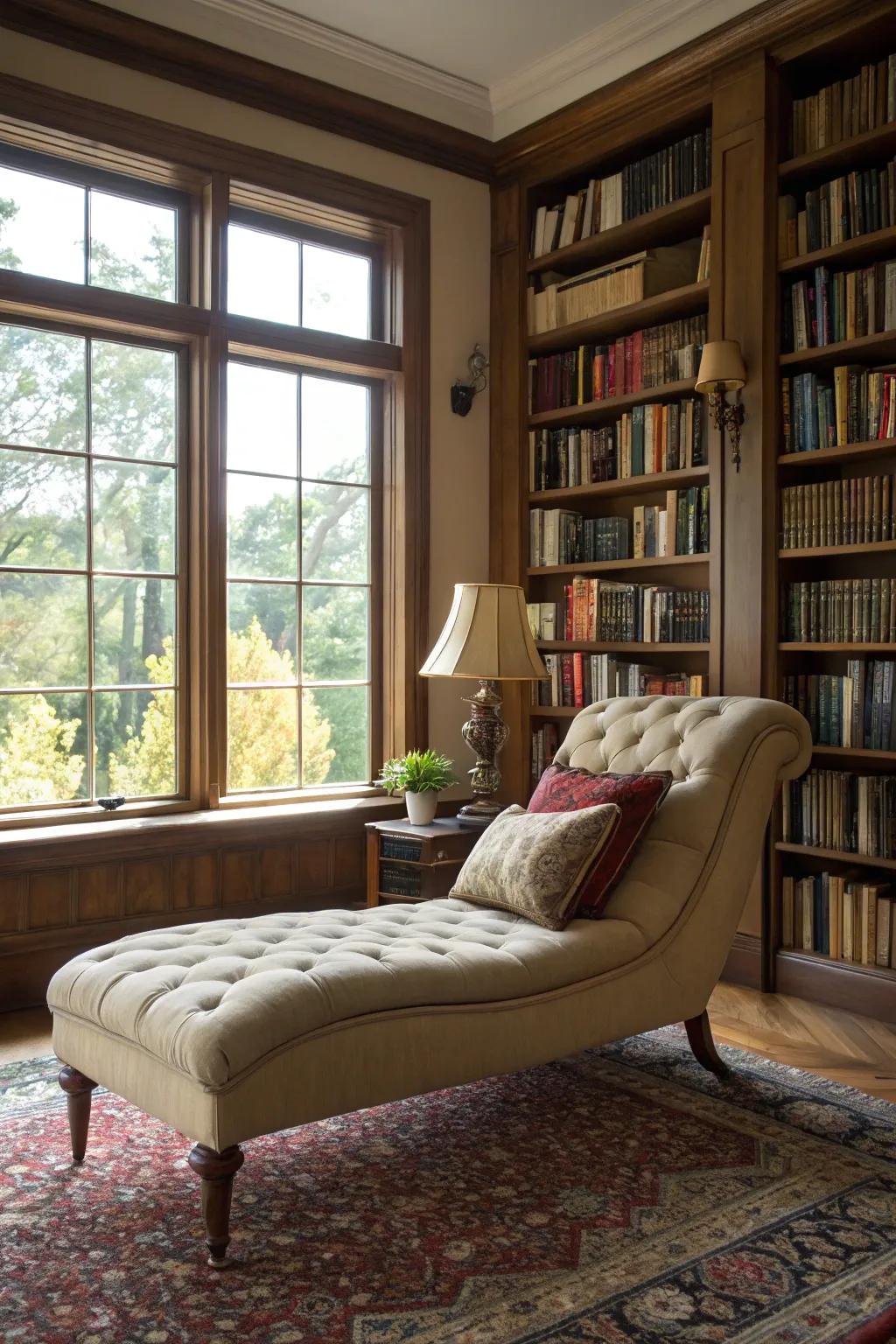 A relaxing lounge seater for unwinding.