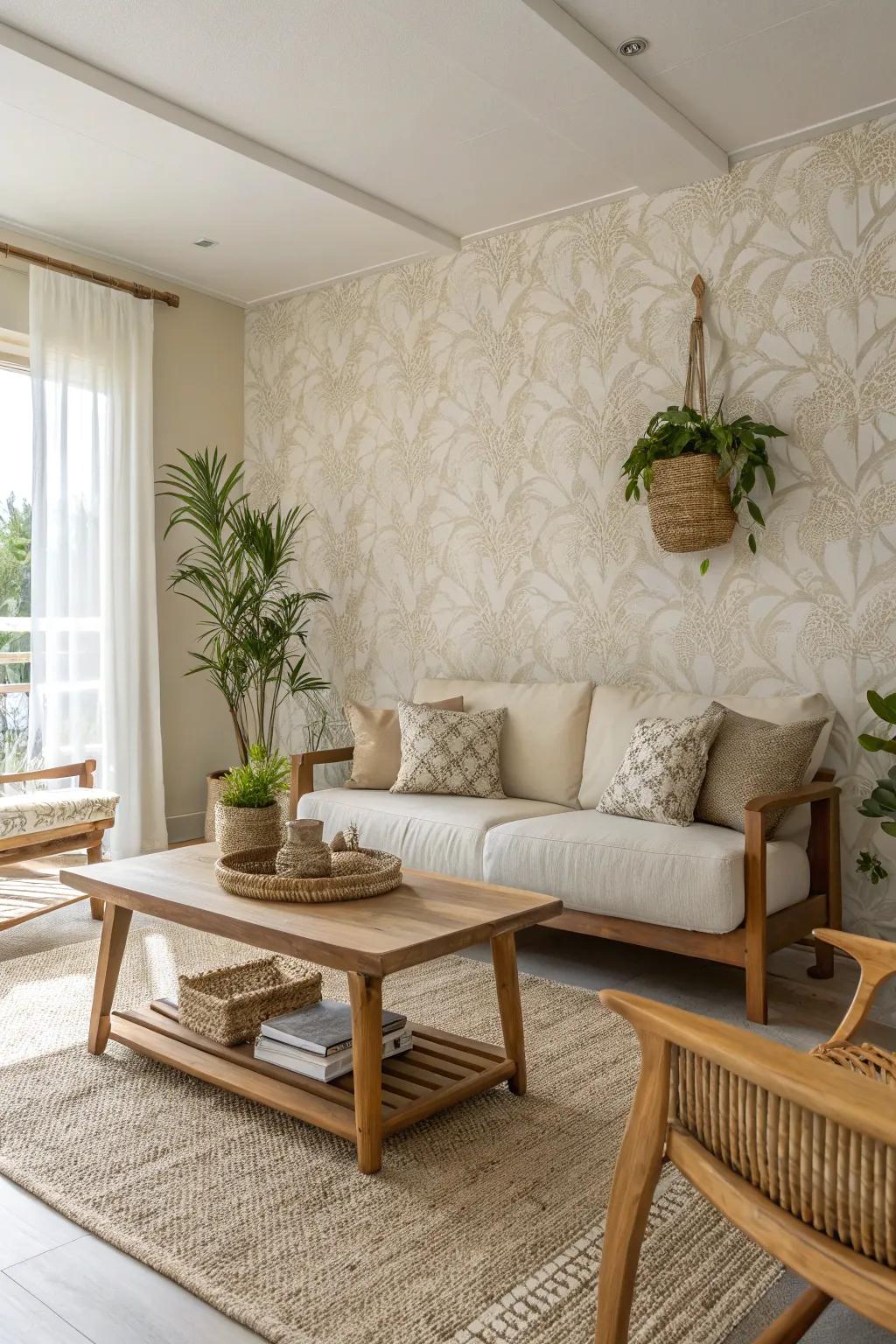 Neutral hues deliver a versatile and soothing setting.