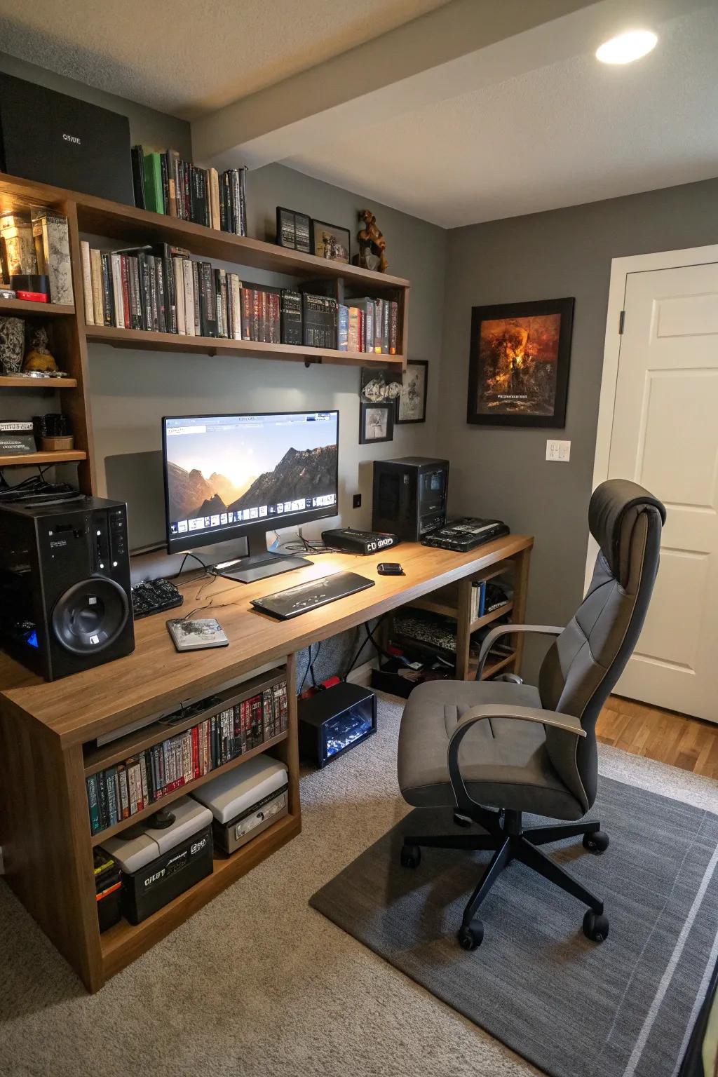 Integrated tech for a smooth work and play equilibrium.