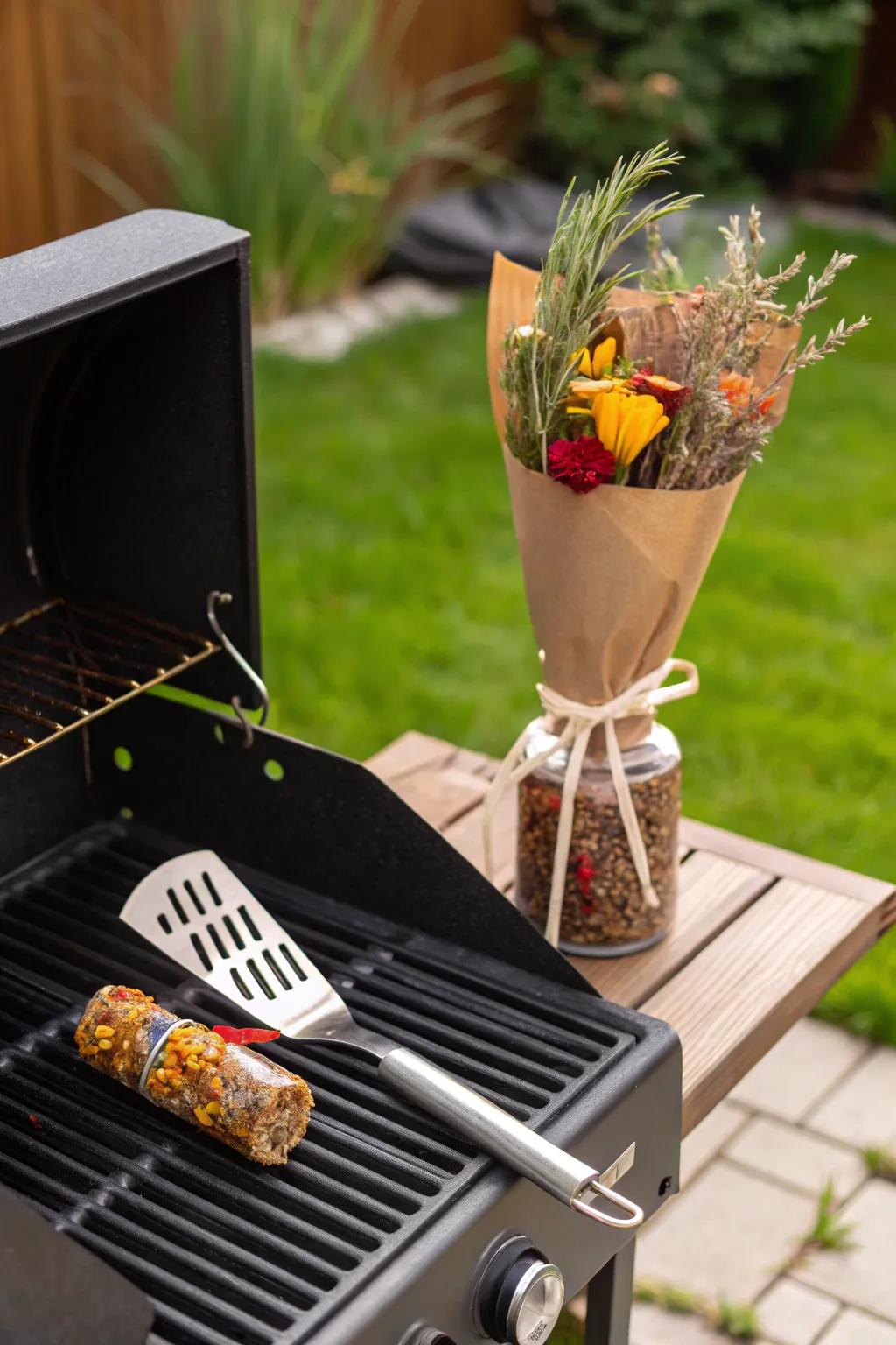Outdoor cook station presentation, suited for the barbecue enthusiast.