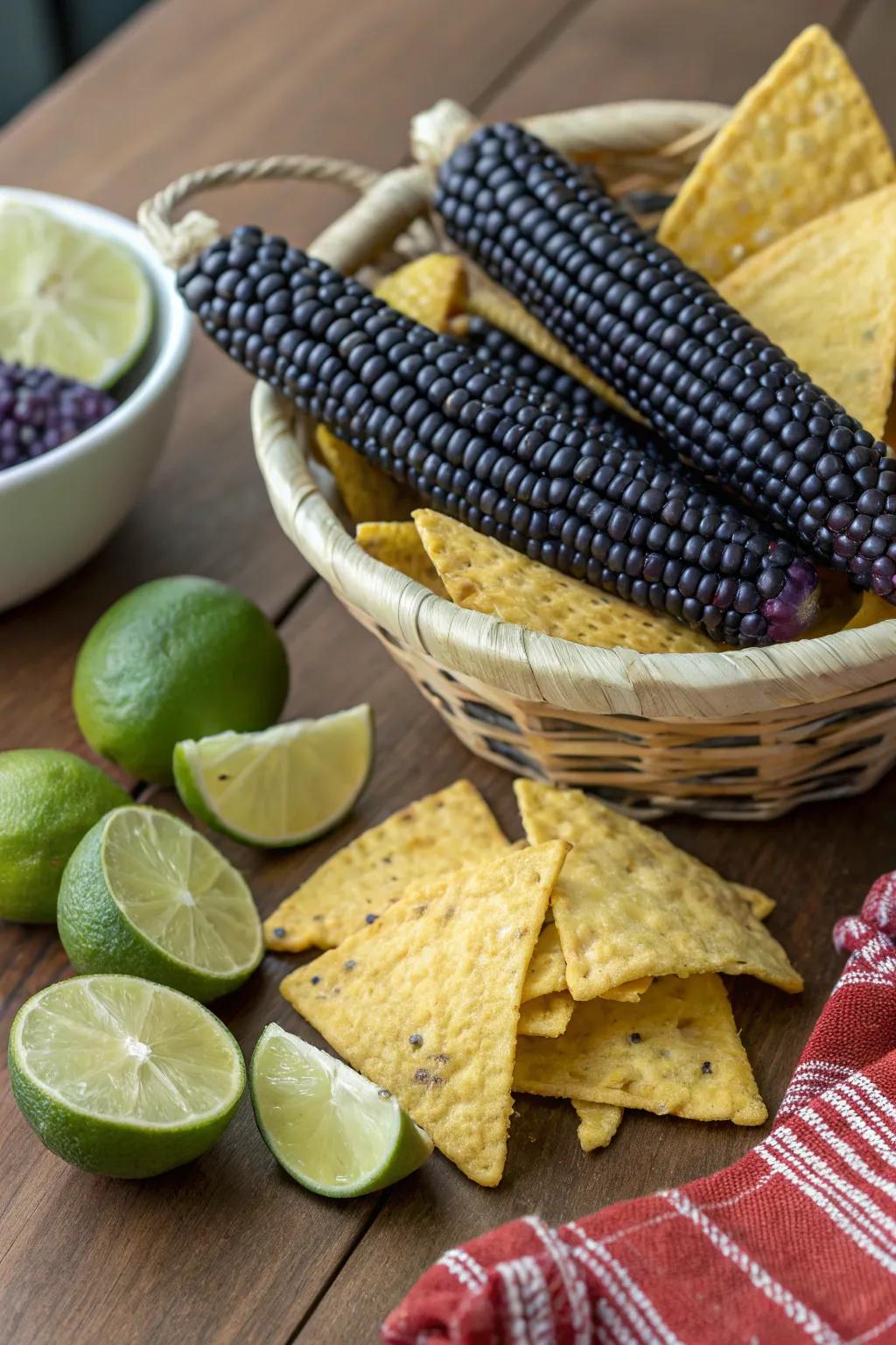 Dive into crunchy corn chips for the perfect dipping.