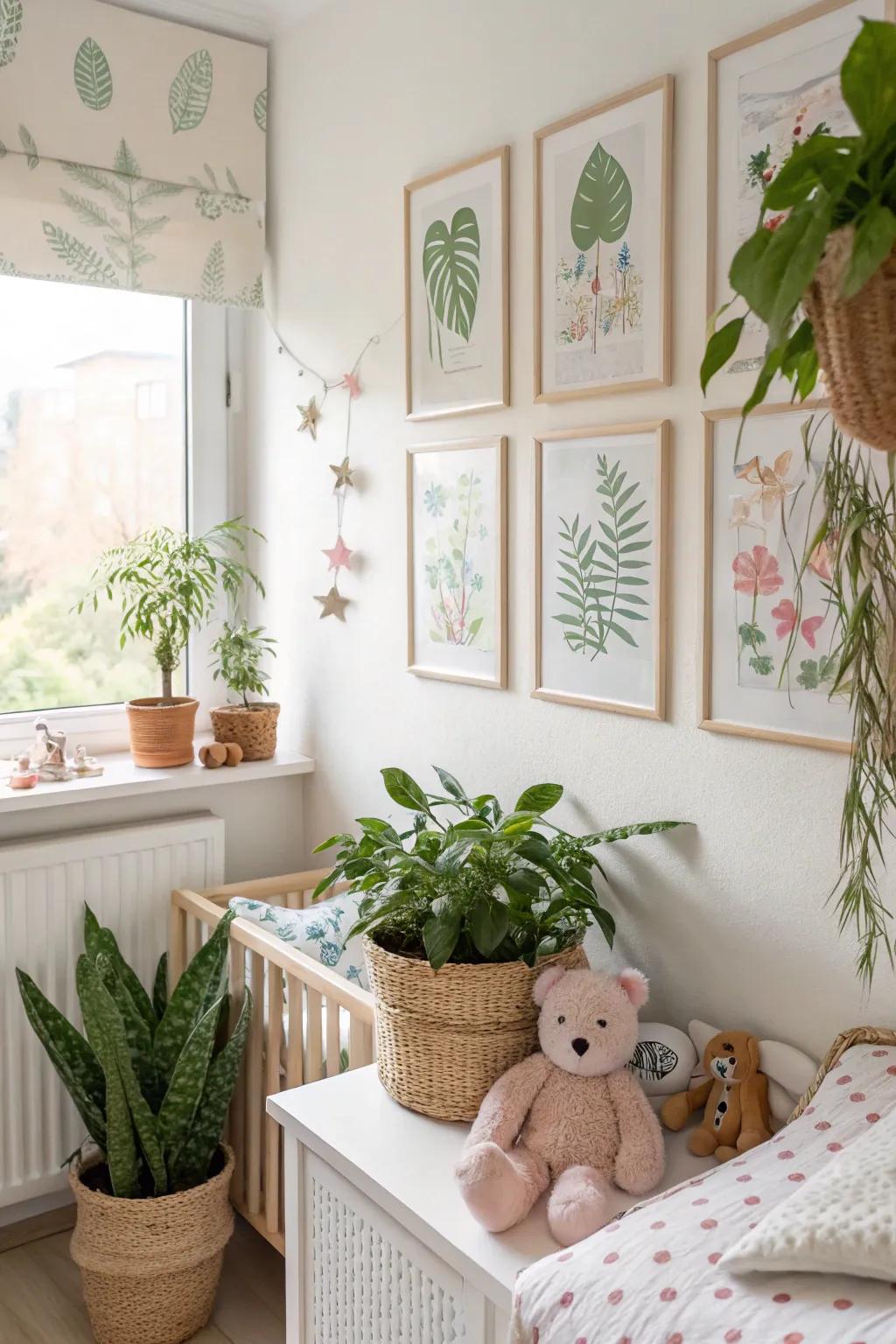 Natural elements foster a serene and vibrant environment.