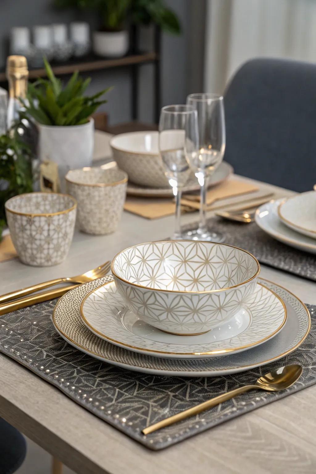 Remarkable tableware introduces elegance to any meal.