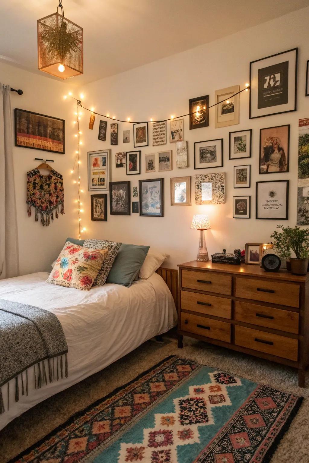 Personal decorations infuse the room with your personality.