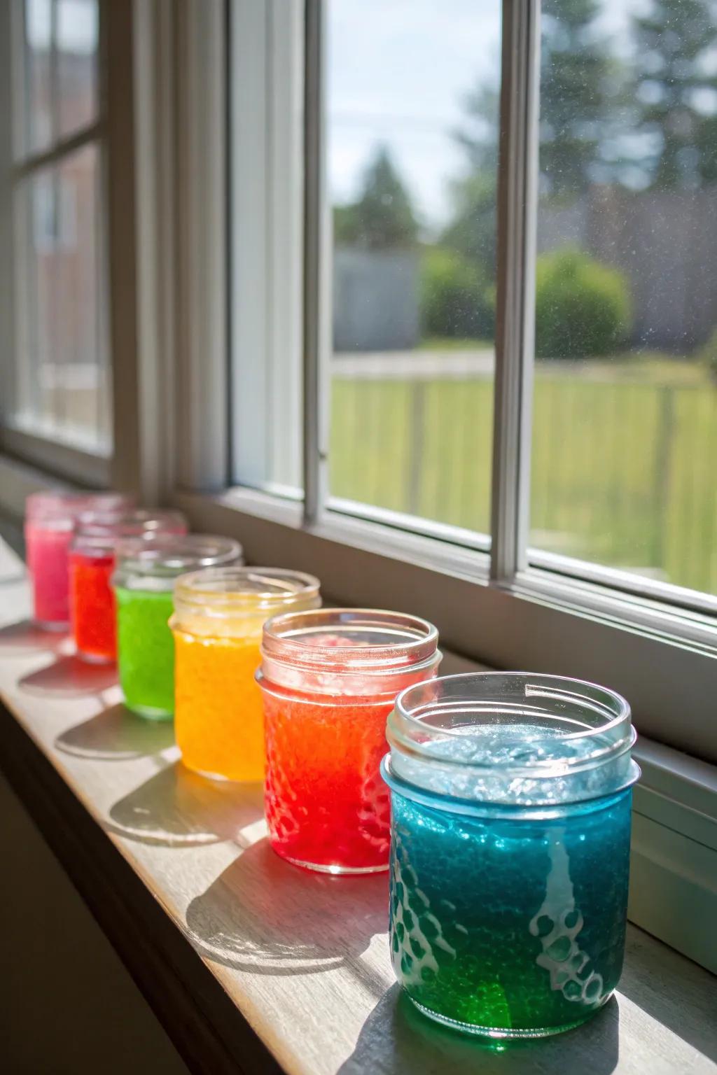 Brilliantly colored gel scent boosters that lighten up any area.