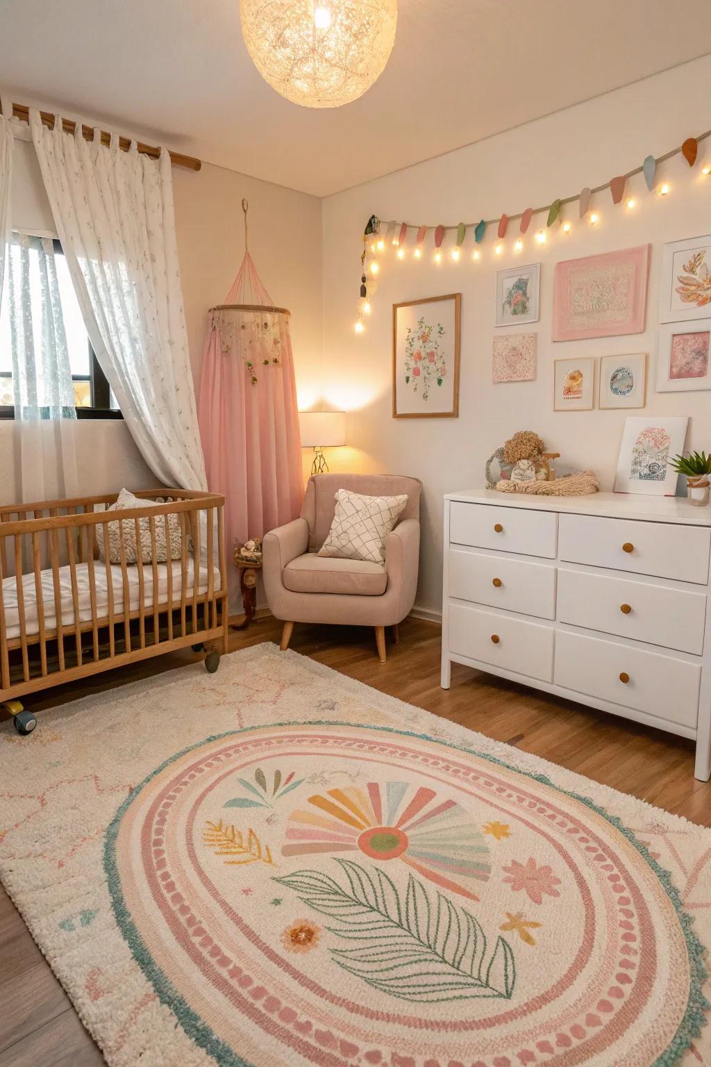 Unified layout is essential in a well-styled nursery.