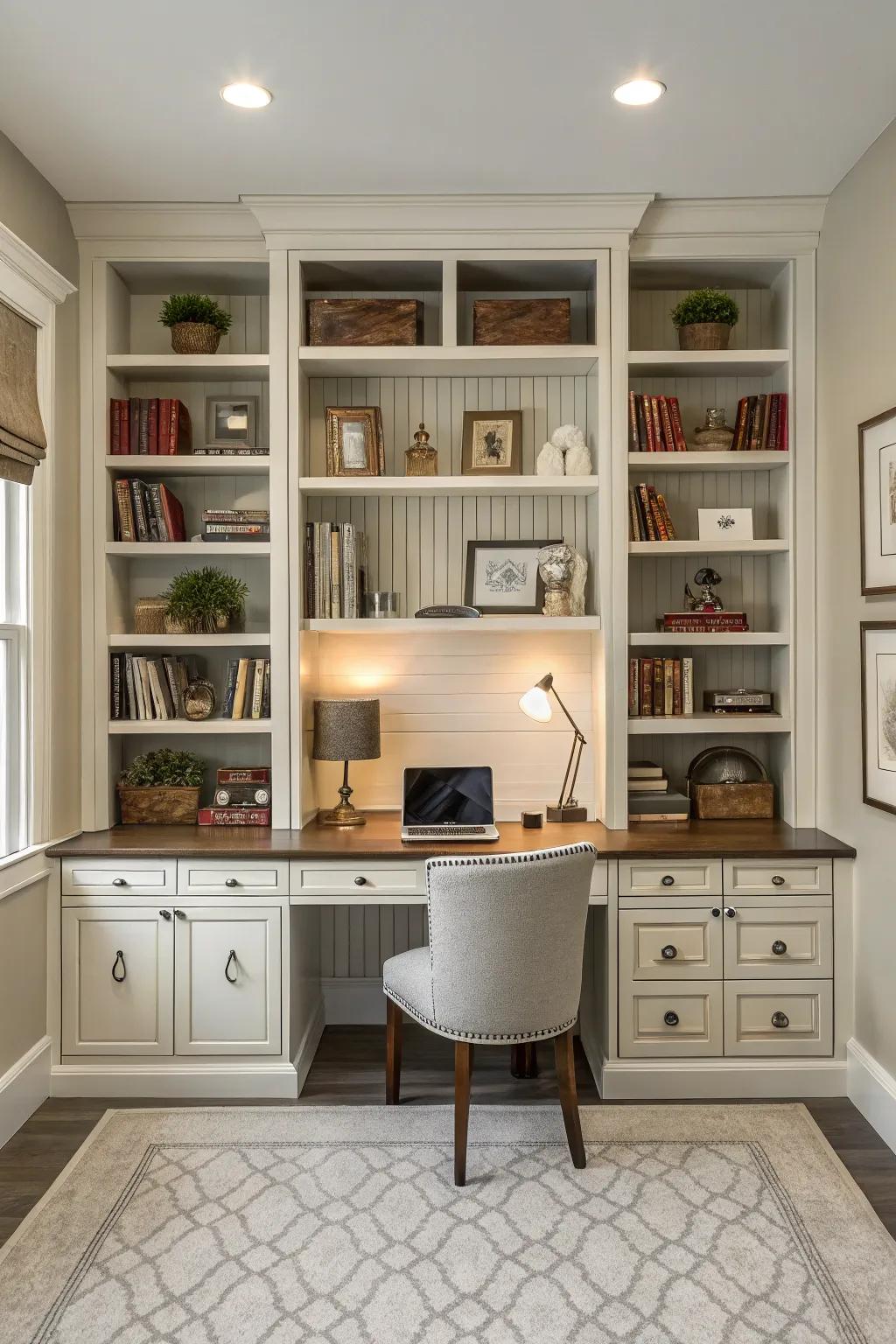 Symmetry brings balance and a sense of calm to your workspace.
