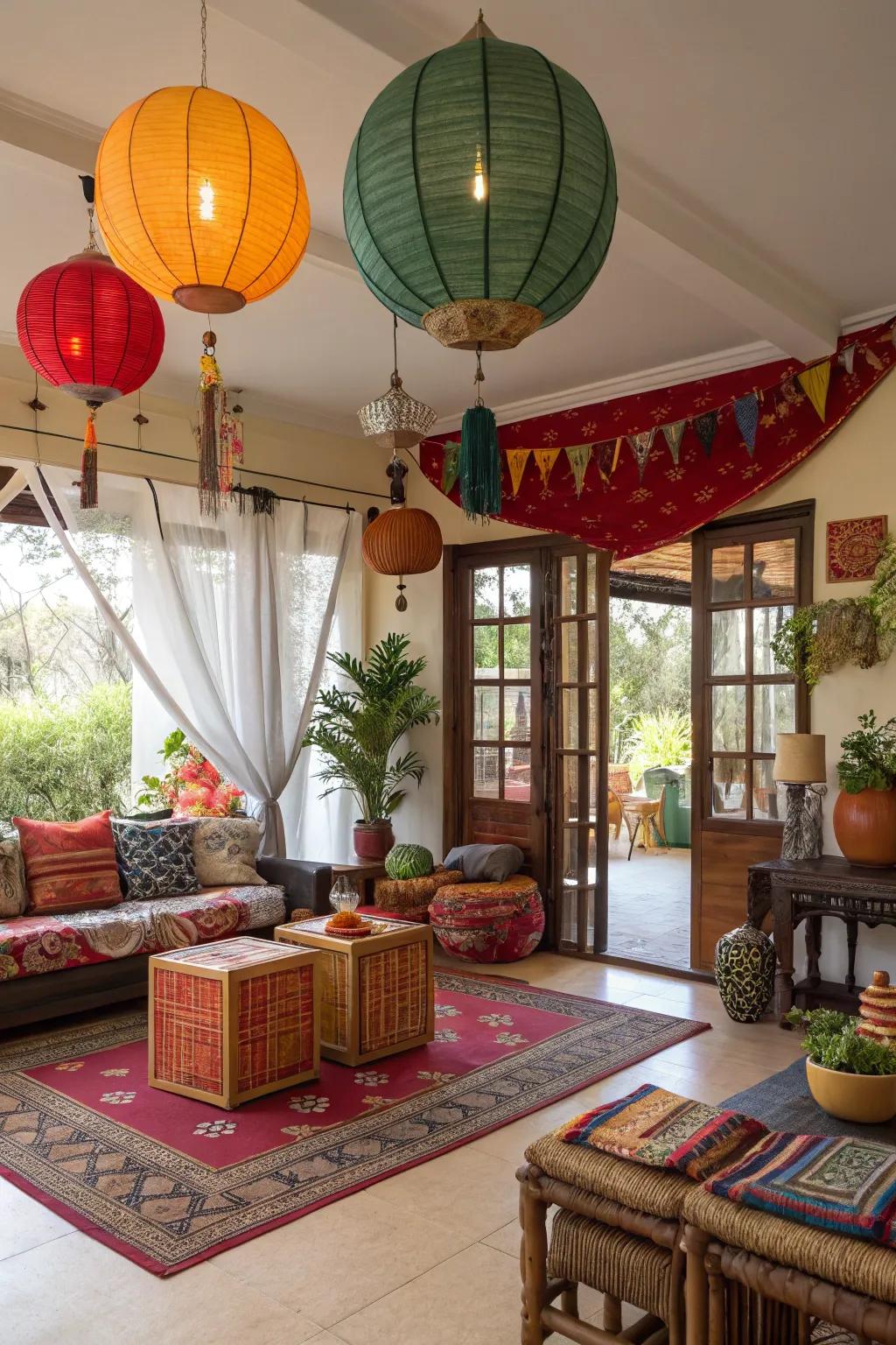 Diversity and international influences are celebrated in a global combination theme.