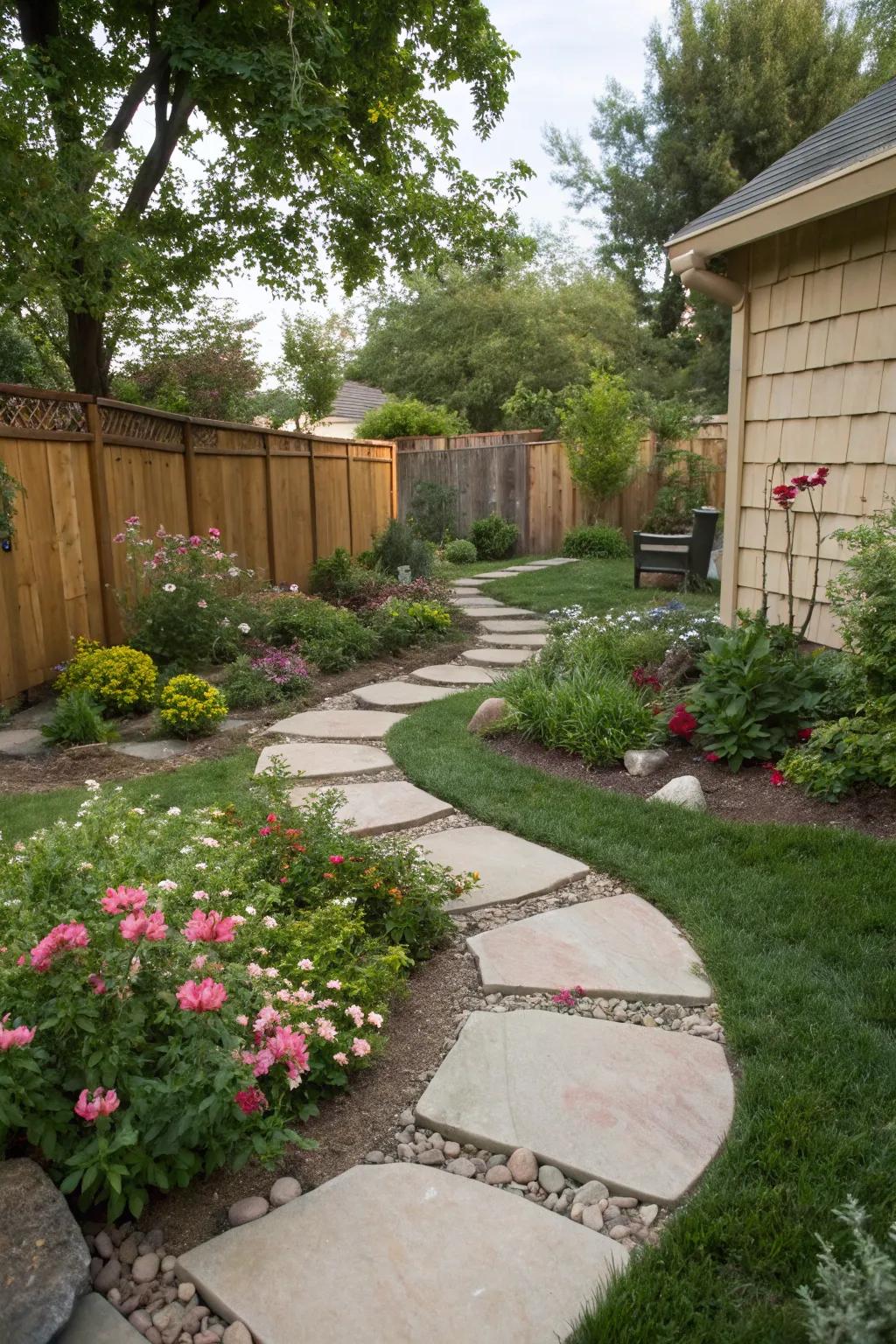 Infuse charm and practicality with ornamental footpaths.