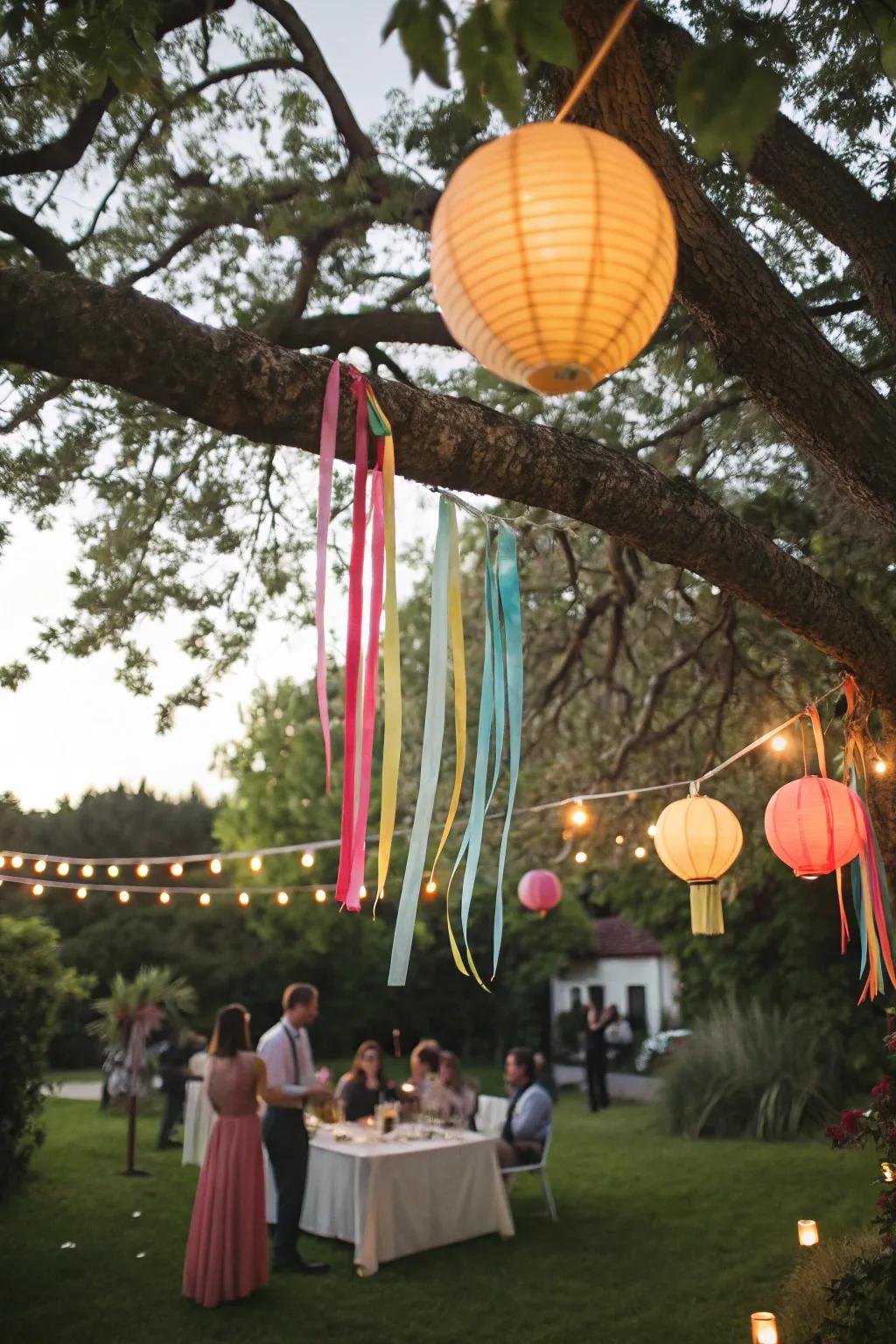 Elevate your celebration decor with whimsical suspended embellishments.