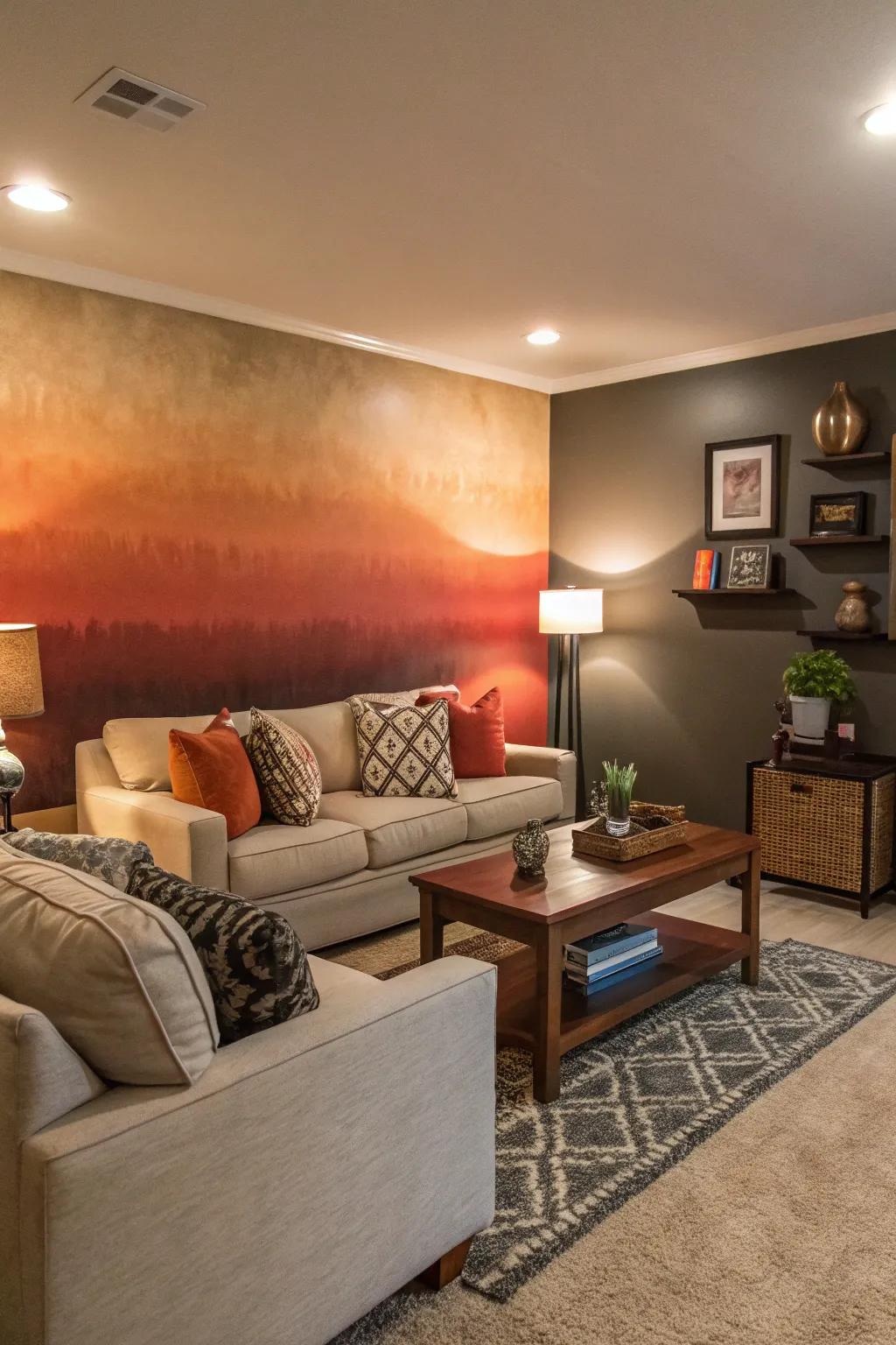Ombre walls provide a serene and fashionable decrease.