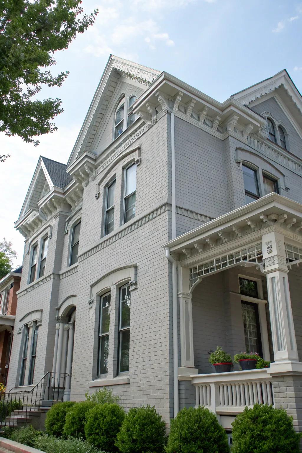 Timeless gray provides a subtle and polished appearance.