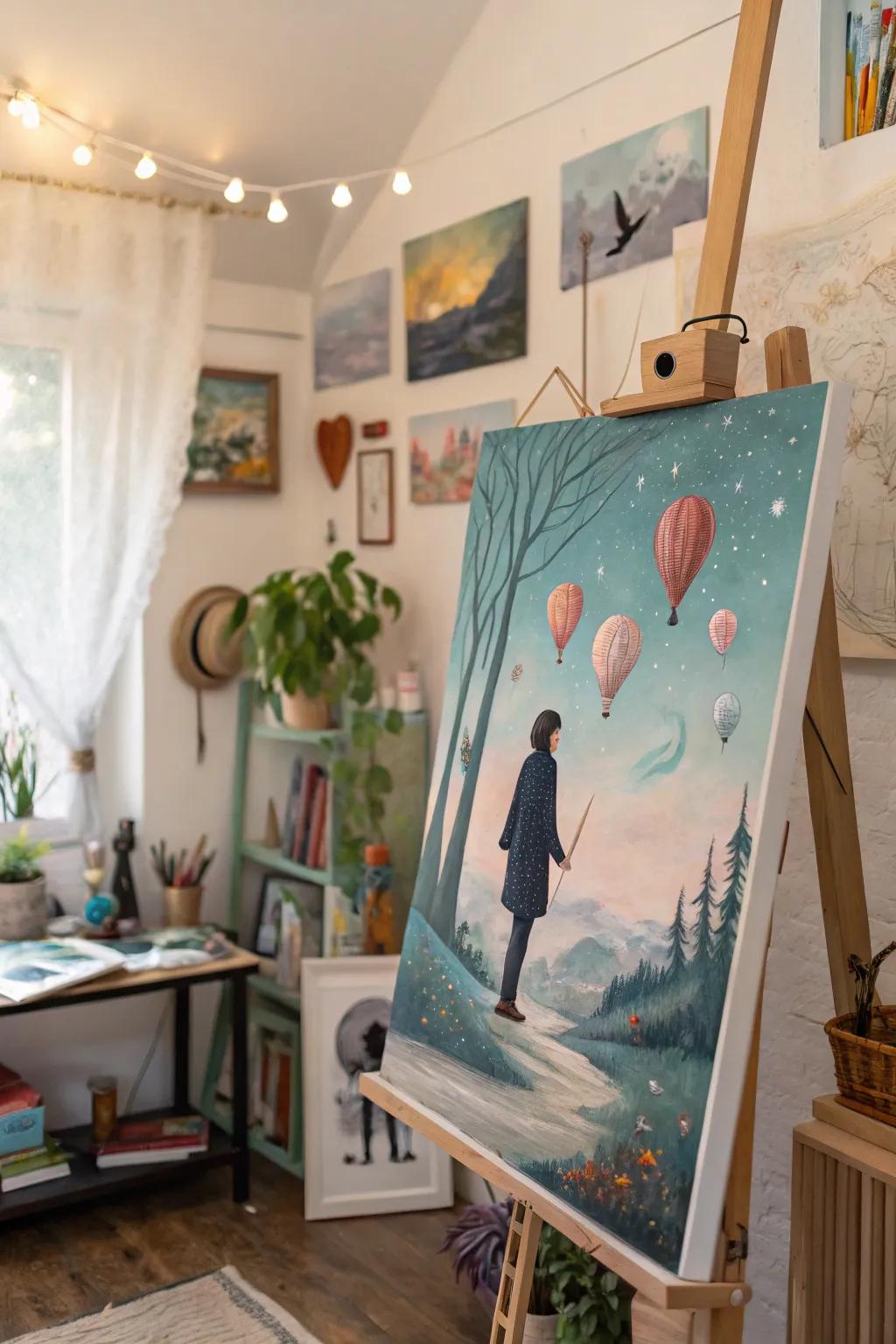 An artistic combination of fantasy and reality.