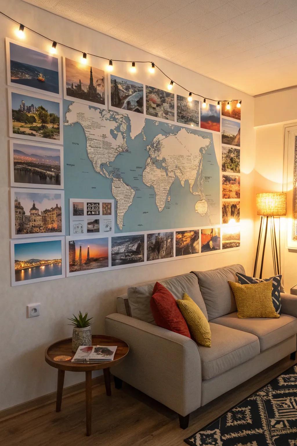 Adventure-themed picture displays to relive your journeys.