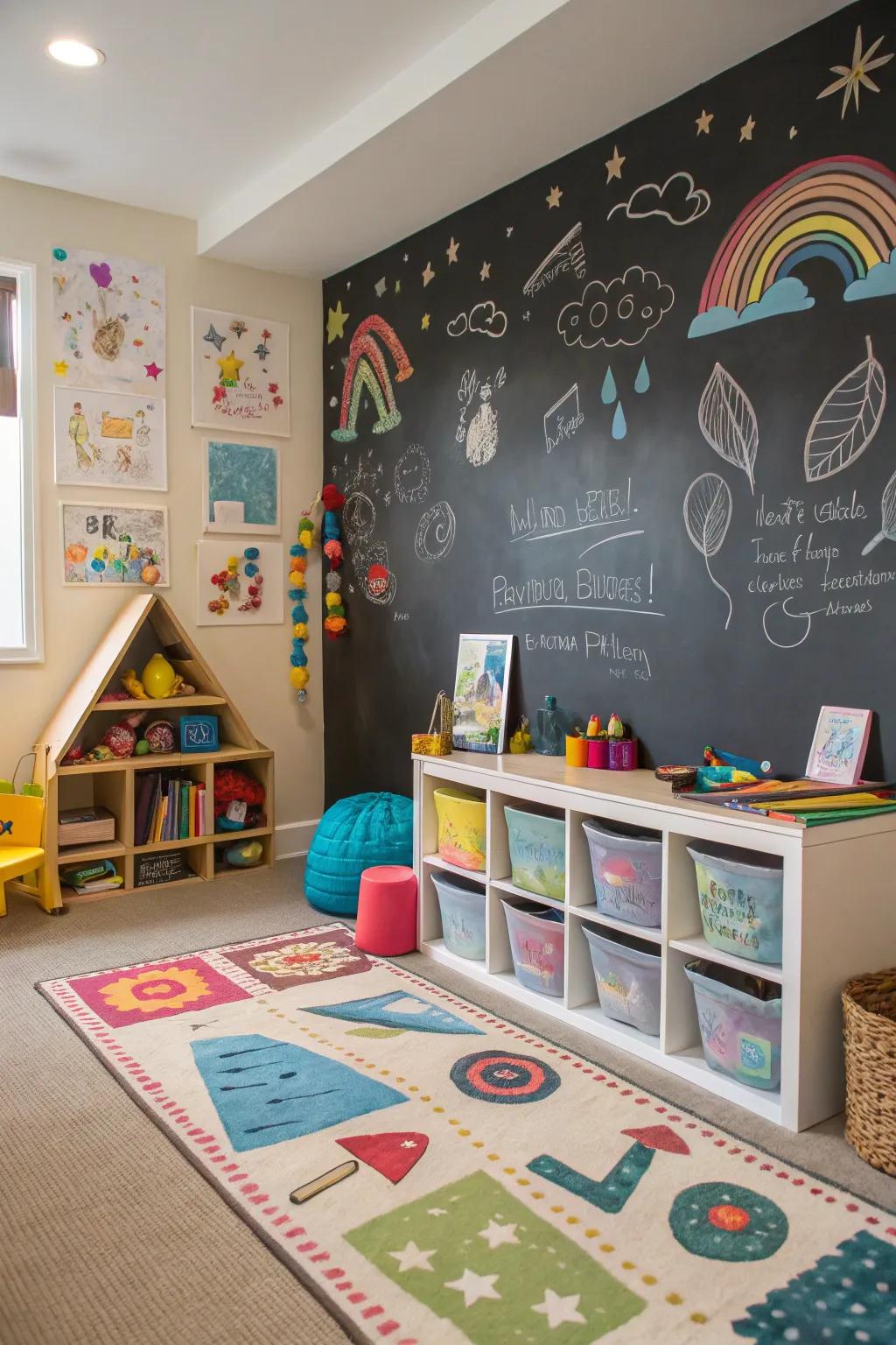 Active walls foster creativity and academic engagement.