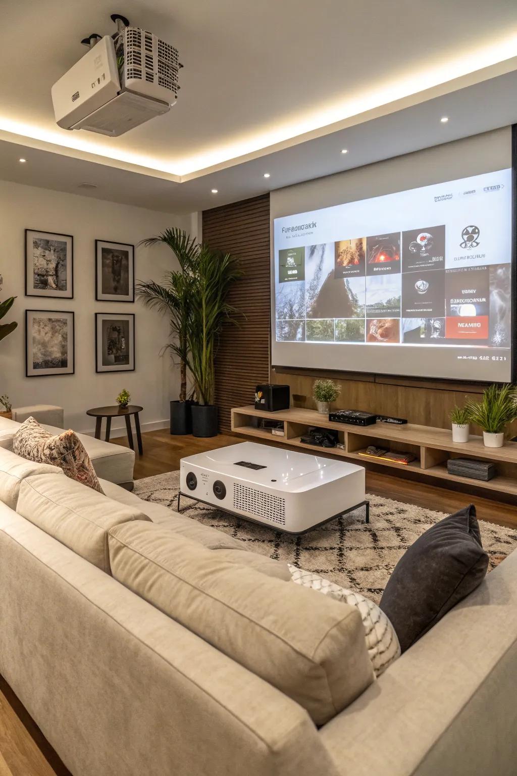 Smart projectors streamline your viewing experience with built-in apps.