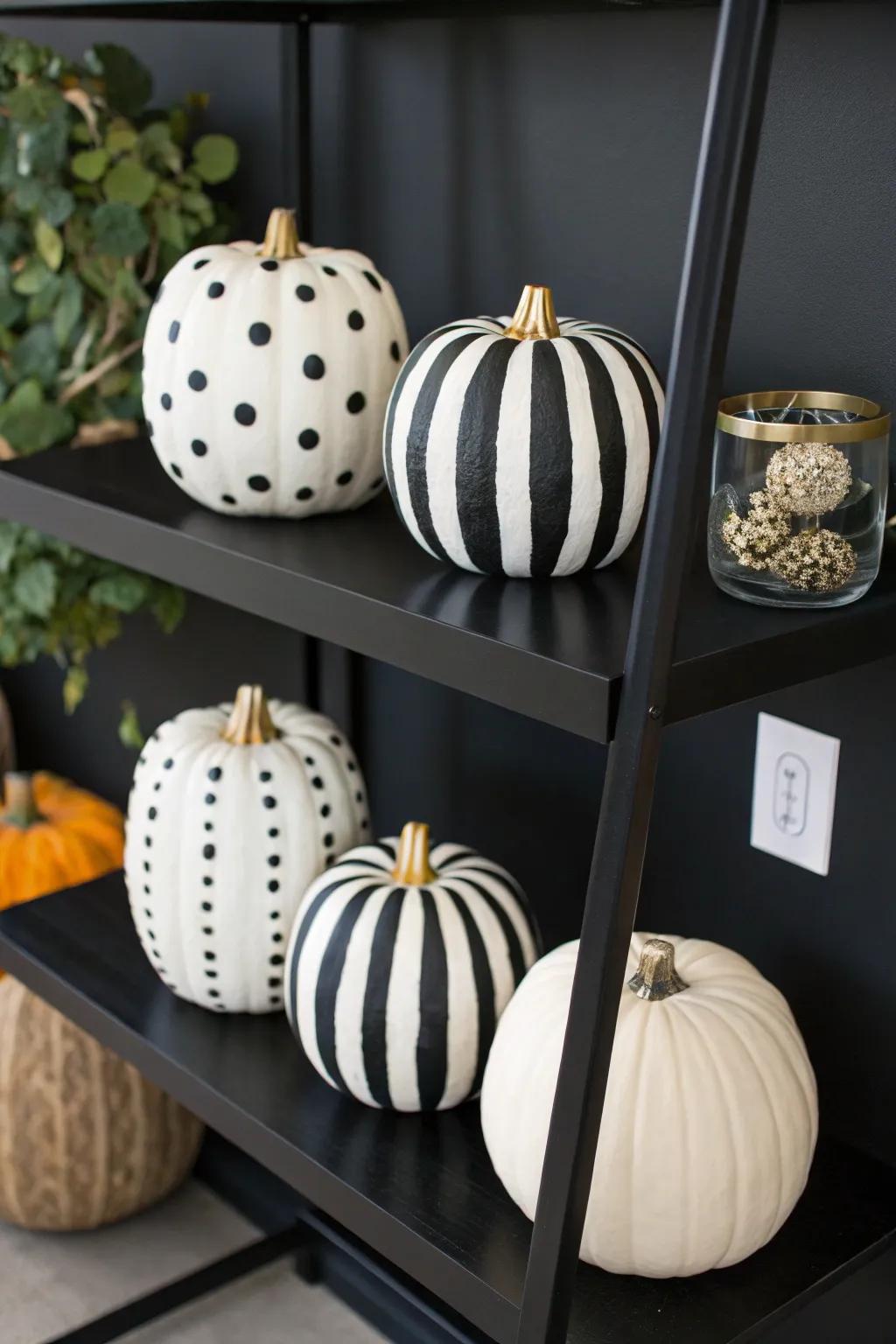 Timeless monochromatic designs bring sophistication to your decor.