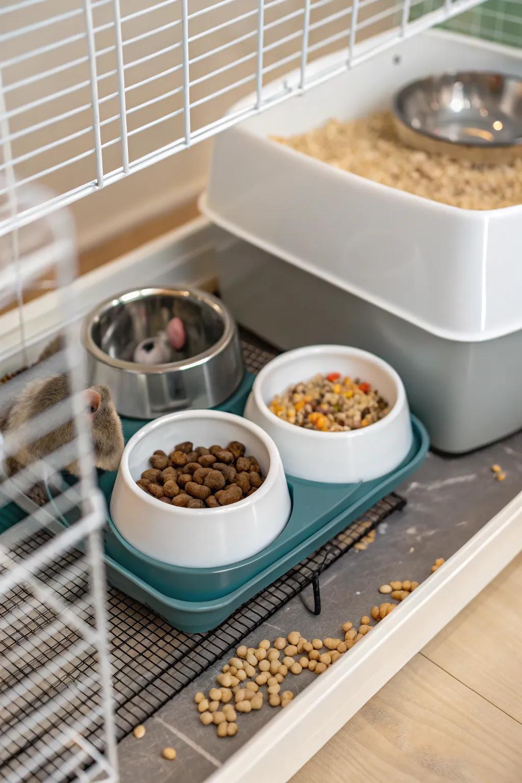 Useful and stylish feeding spots for your furry companions
