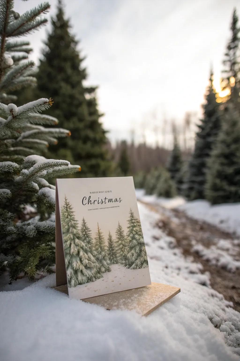 A Christmas card embellished with a meaningful scripture verse.