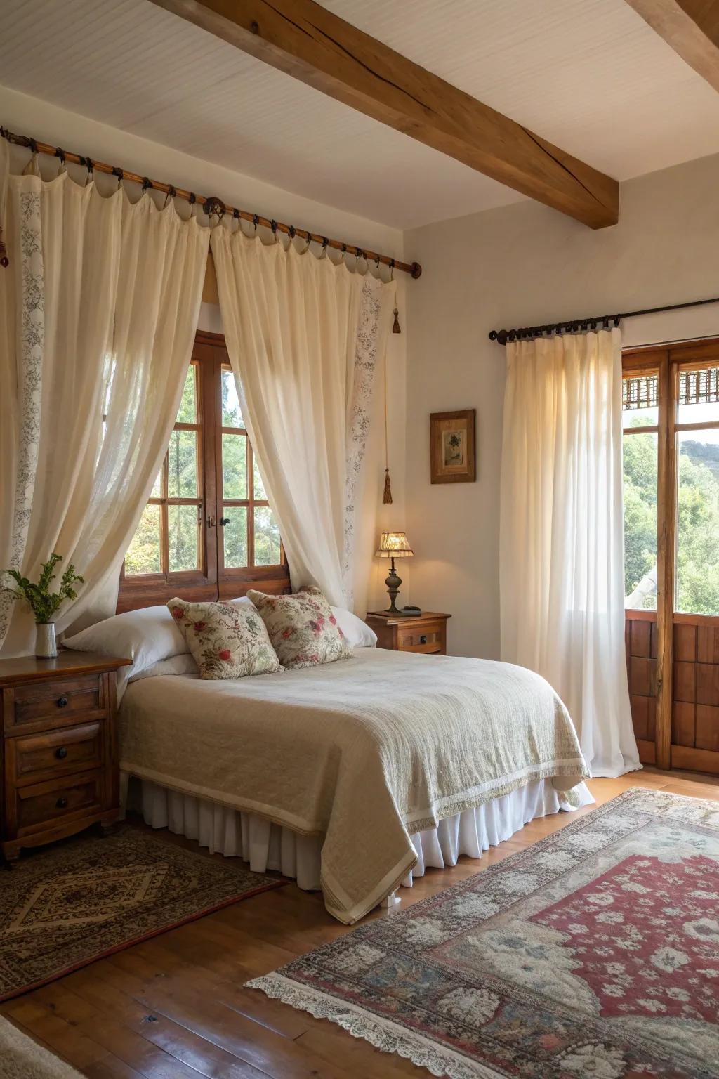 No-drill brackets provide a traditional look without harming walls.